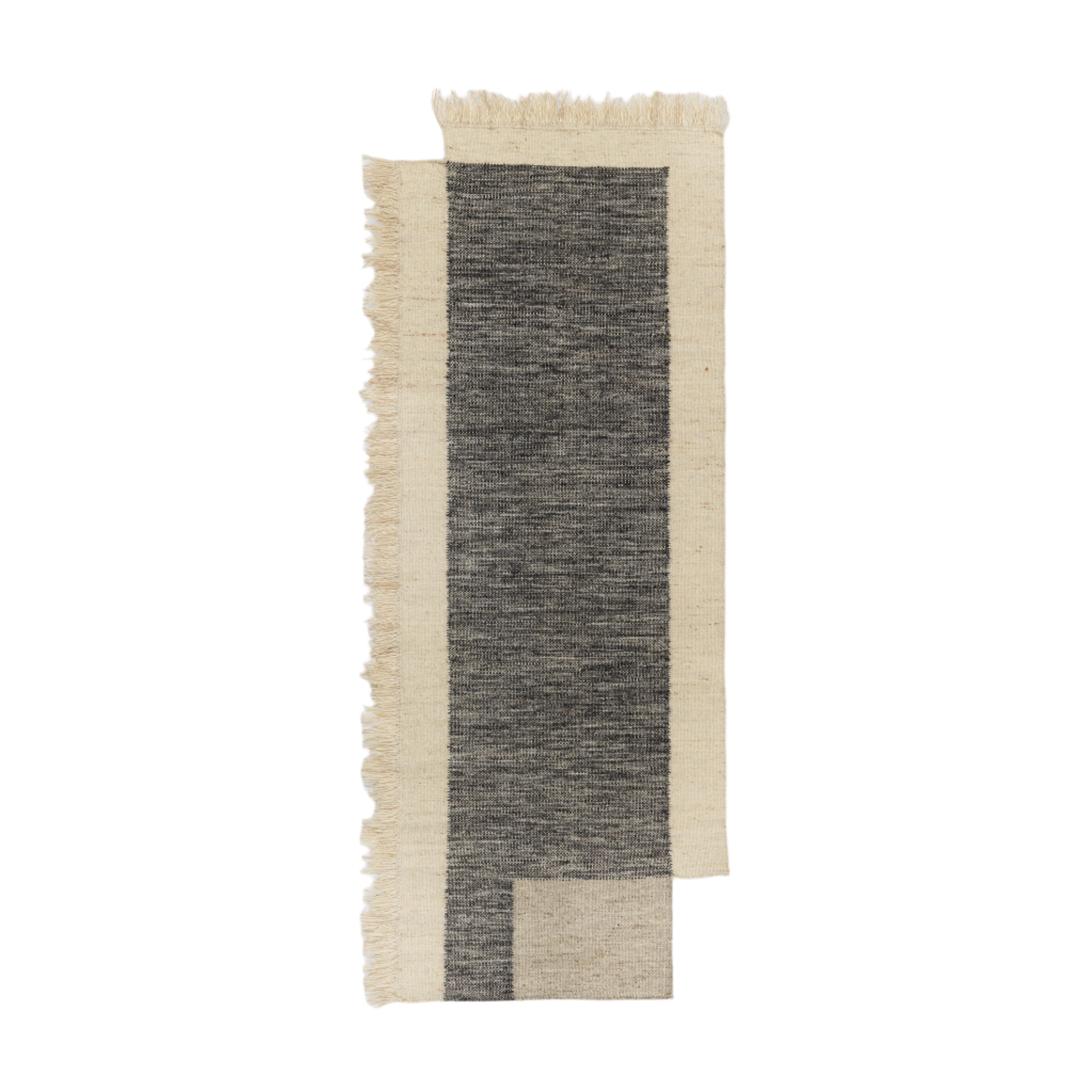 COUNTER gray runner with beige