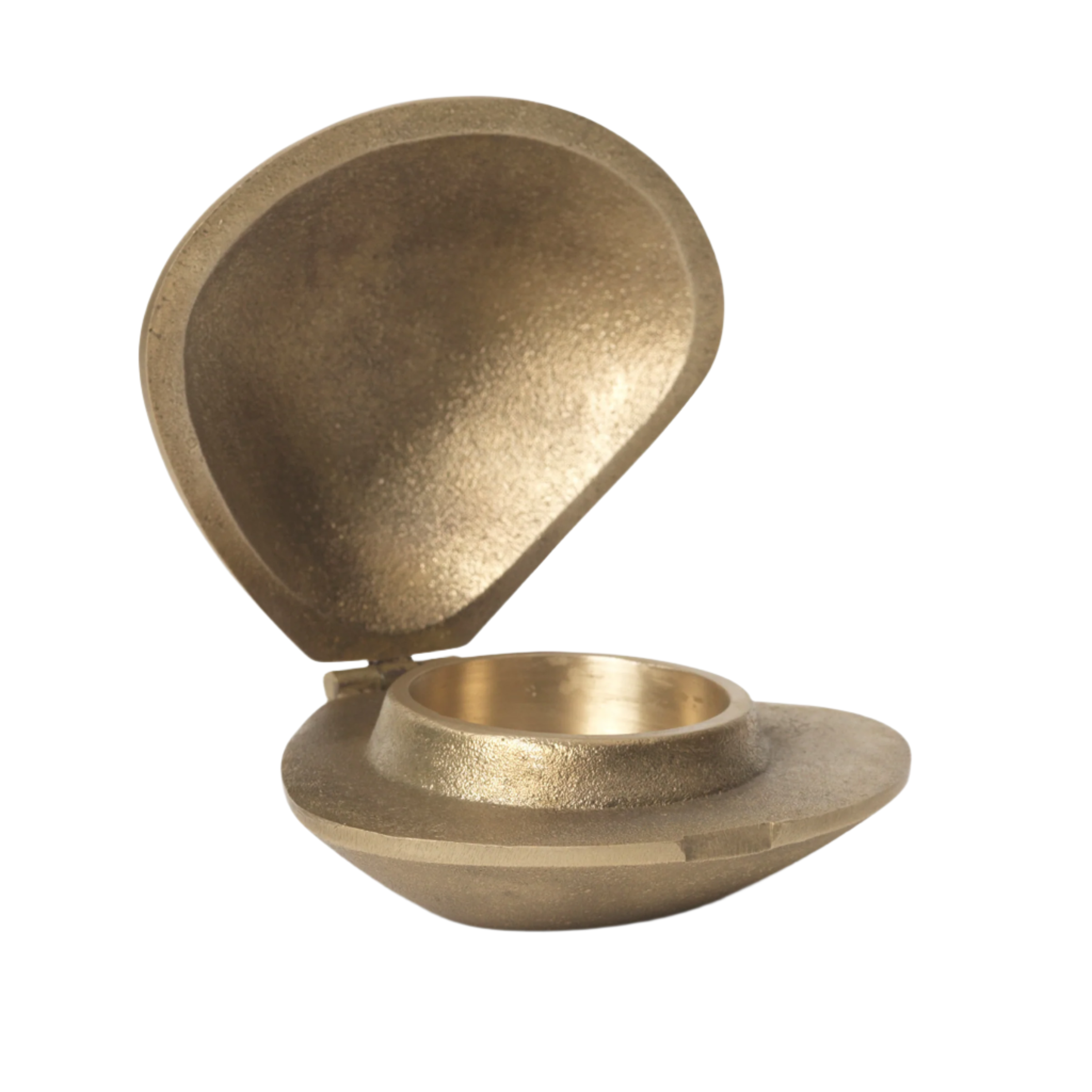 CLAM brass candlestick