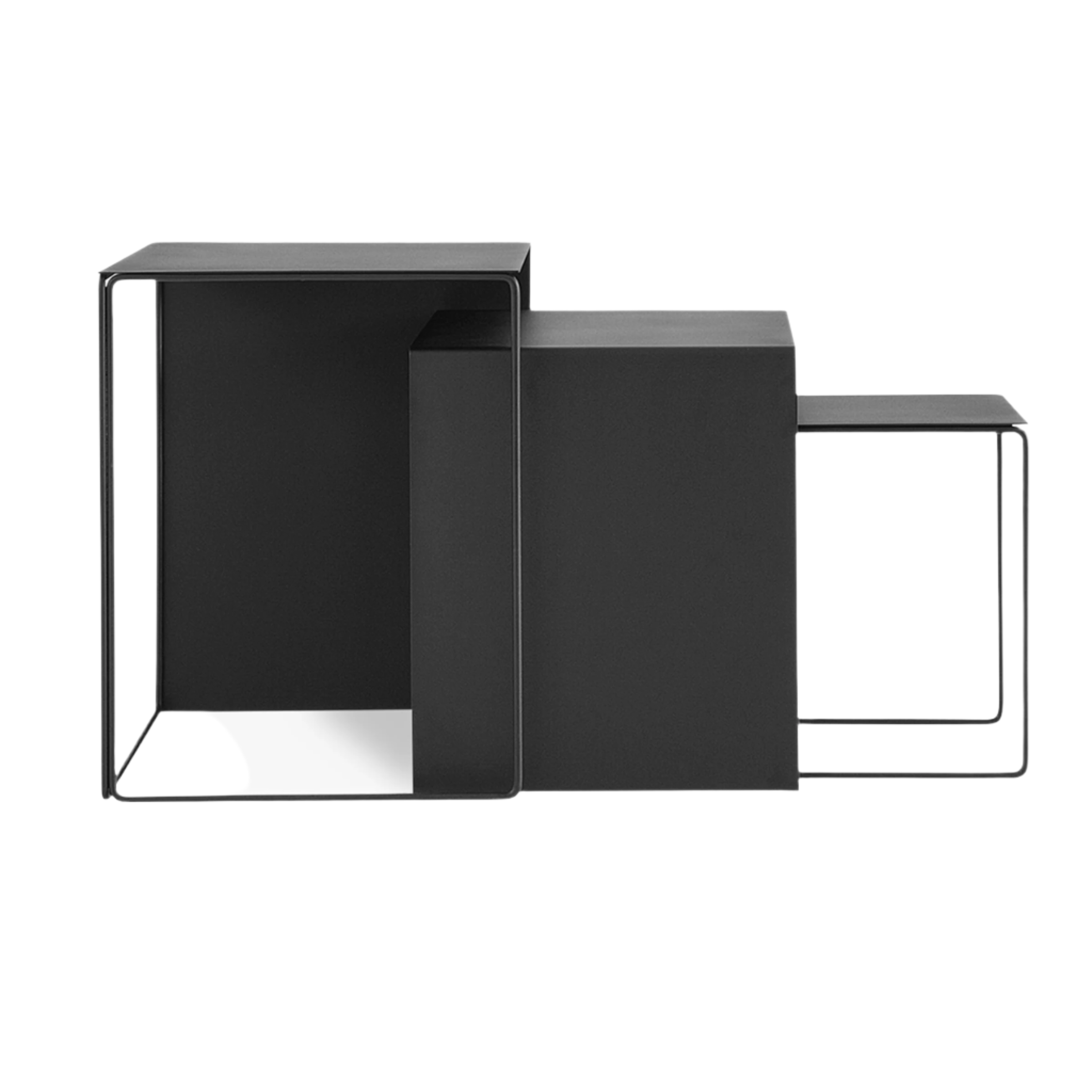 Couchtisch-Set CLUSTER TABLES schwarz