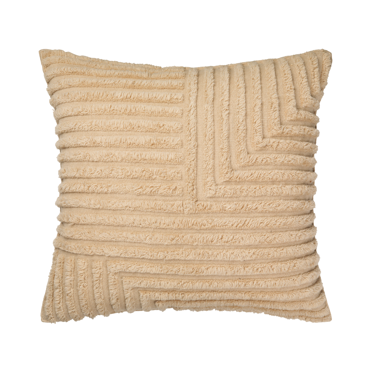 Dekokissen CREASE WOOL sandfarben