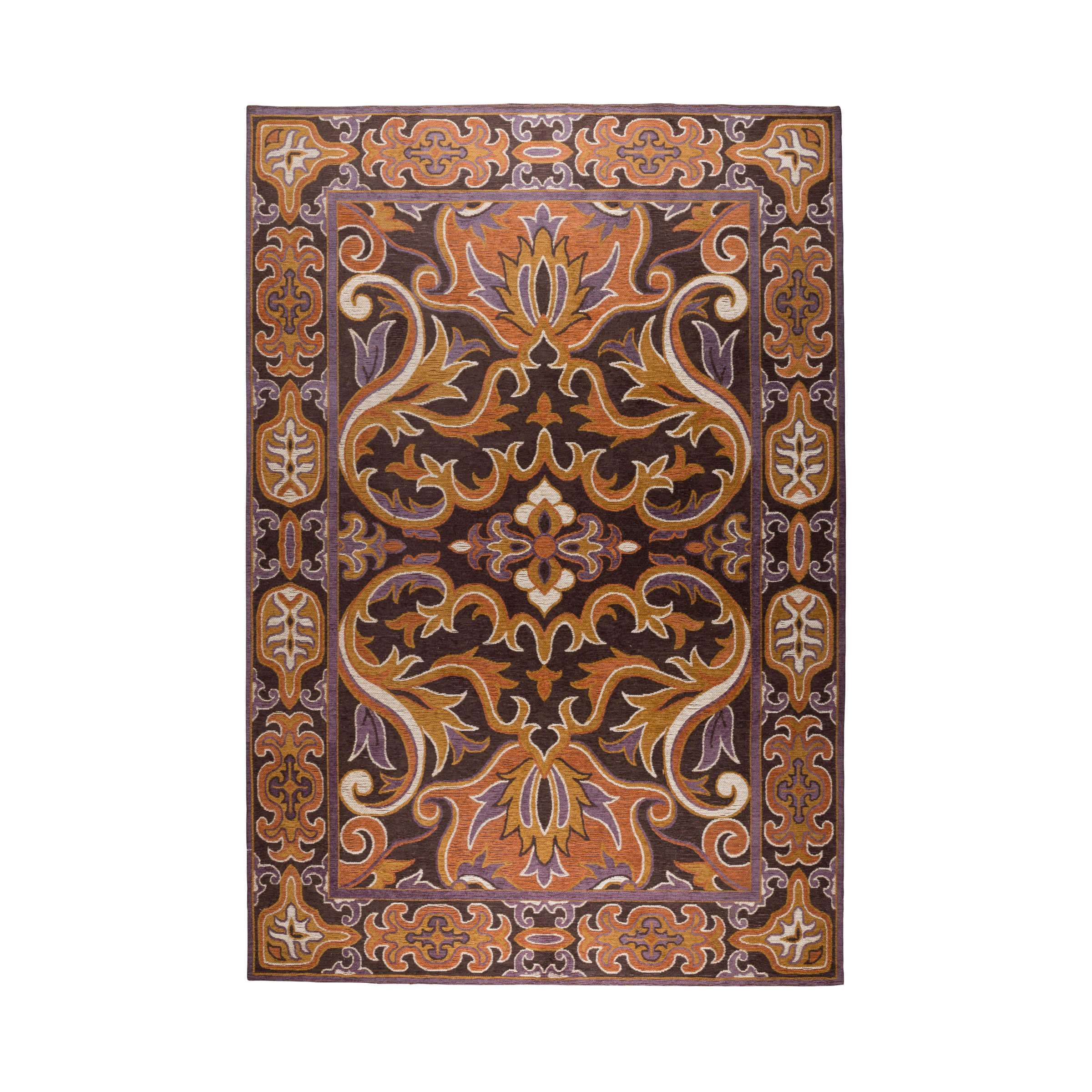 Teppich BASHMIRA orange mit braun