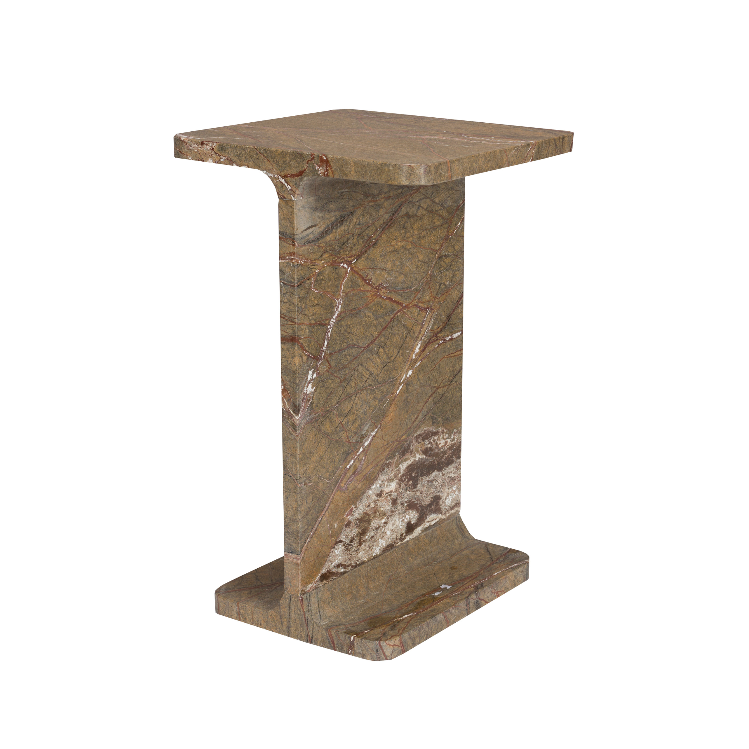 Beistelltisch SATPURA brauner Marmor