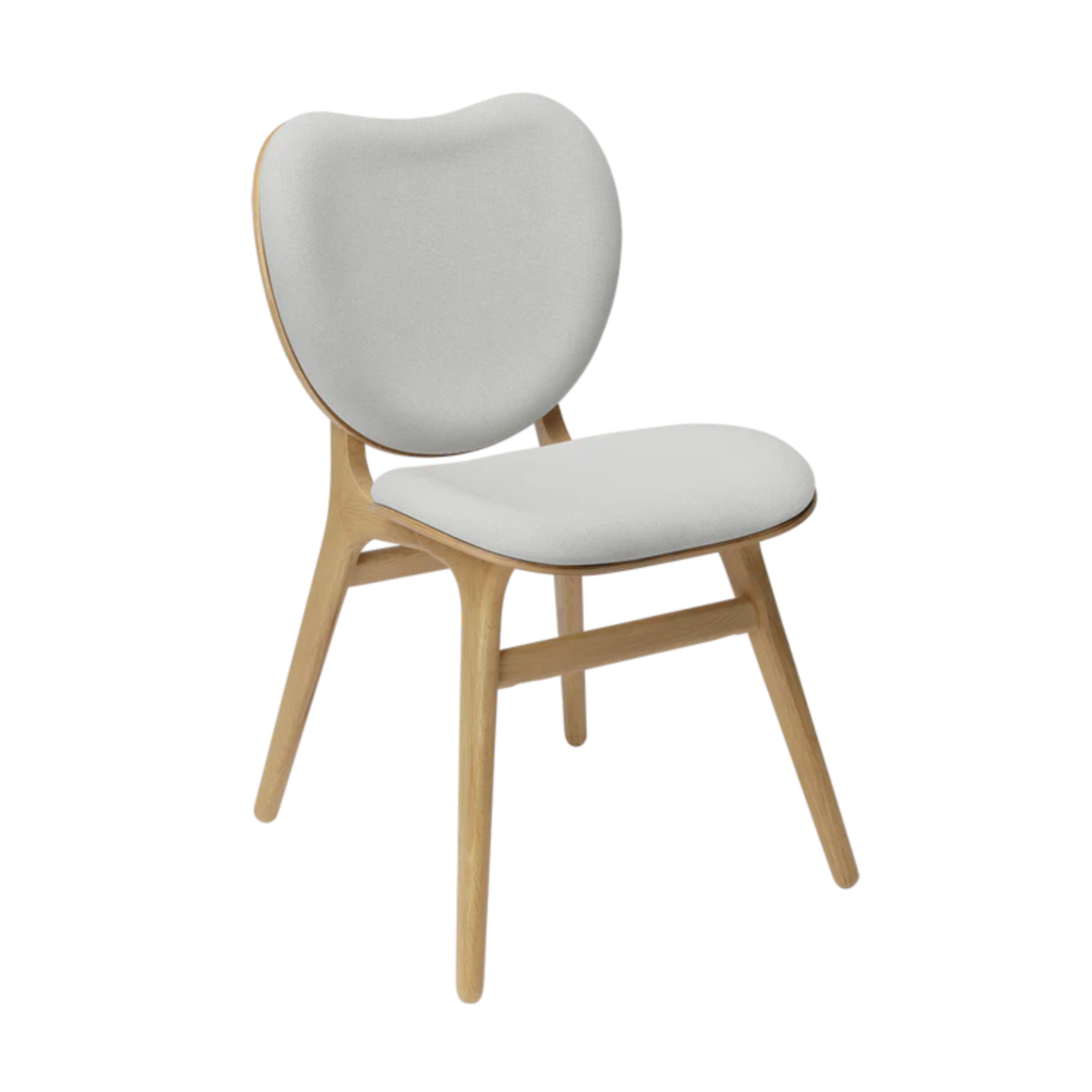 CONVERSATION chair white with oak base