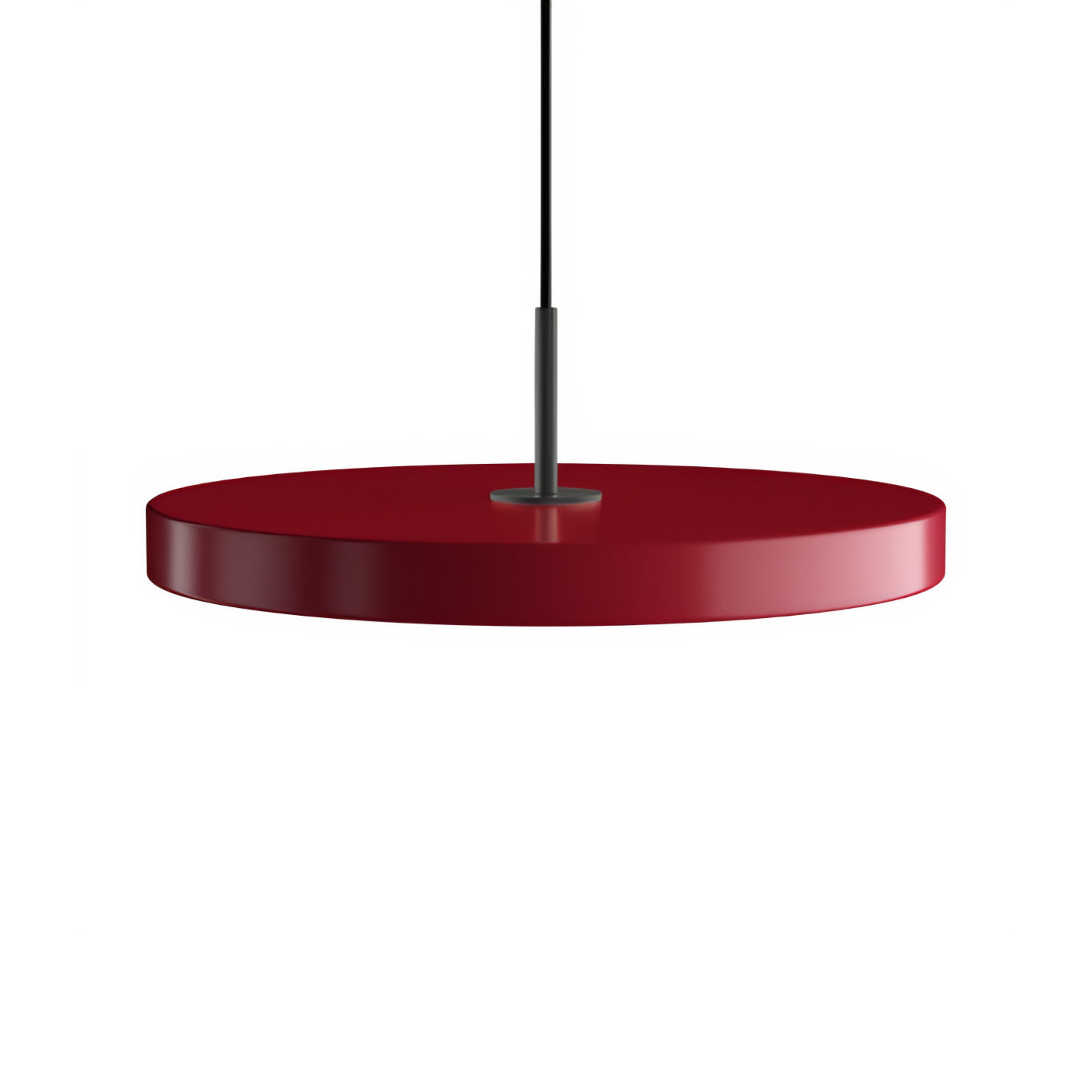 Pendelleuchte ASTERIA PLUS bordeaux mit schwarzem Einsatz