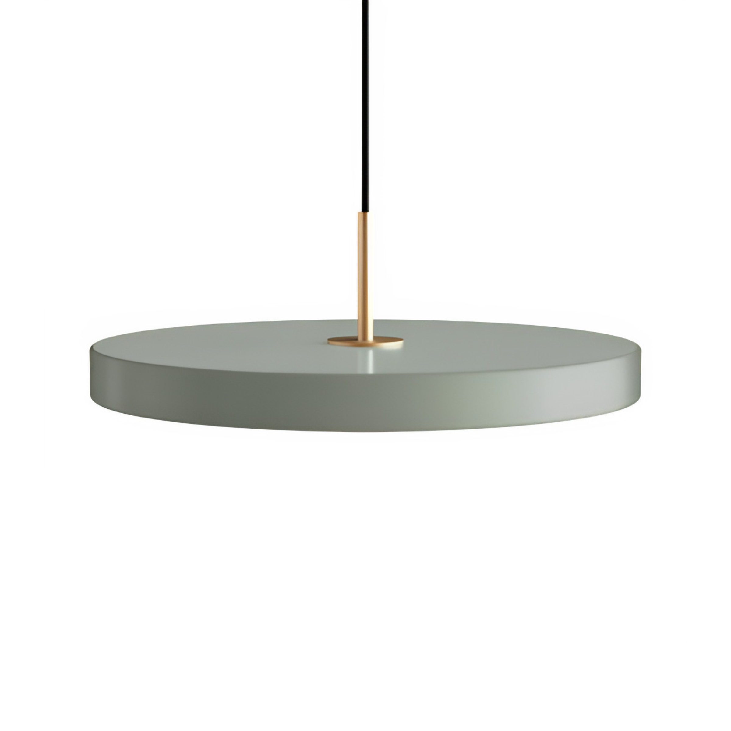 Pendelleuchte ASTERIA PLUS olivgrün mit goldener Einlage