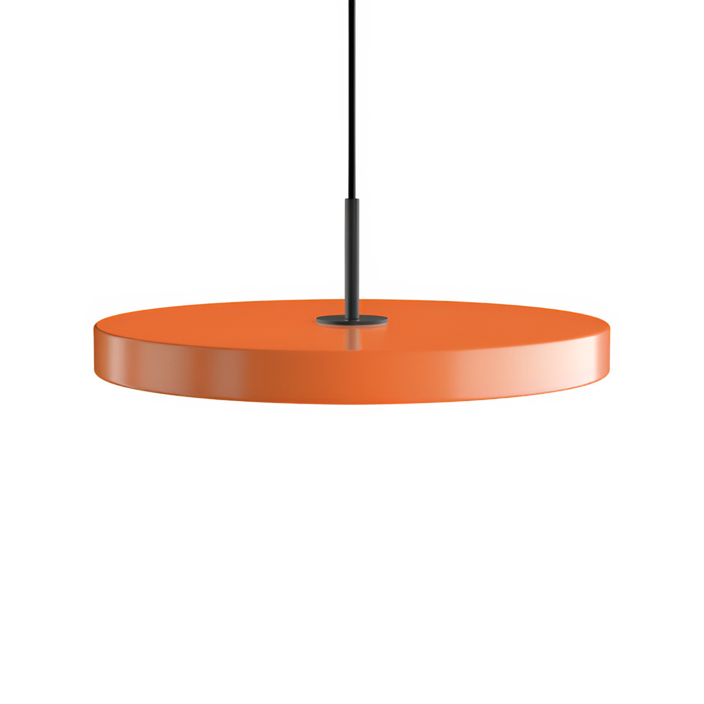 Pendelleuchte ASTERIA PLUS orange mit schwarzem Einsatz