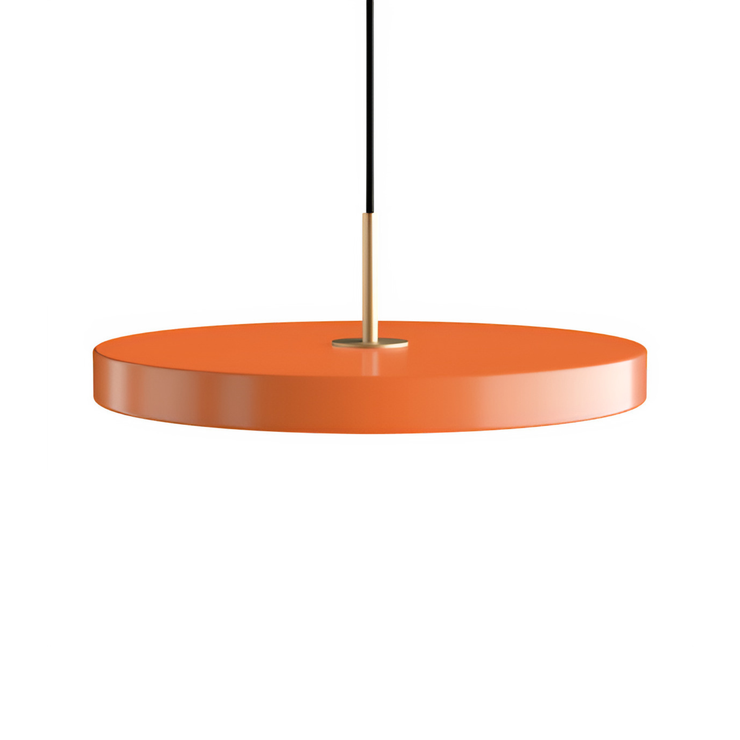 Pendelleuchte ASTERIA PLUS orange mit goldener Einlage
