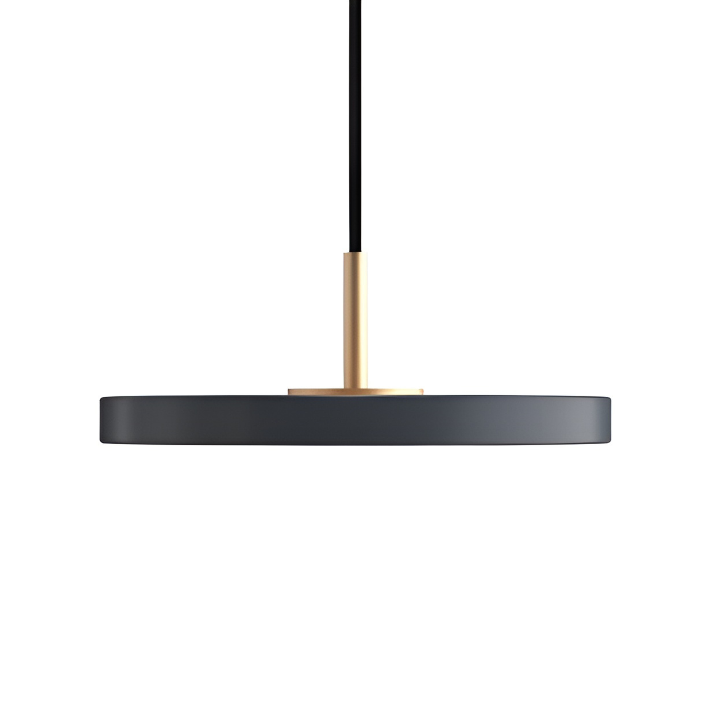 Pendelleuchte ASTERIA MICRO anthrazit mit goldener Einlage