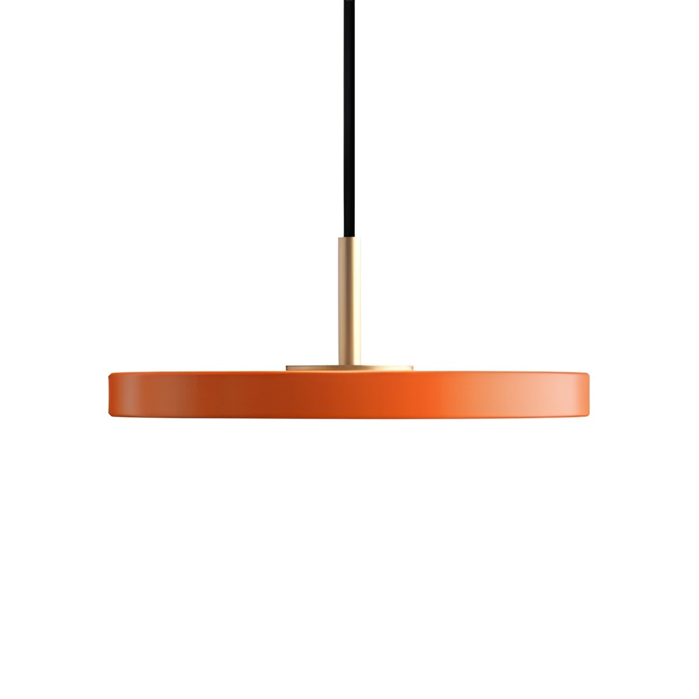 Pendelleuchte ASTERIA MICRO orange mit goldener Einlage
