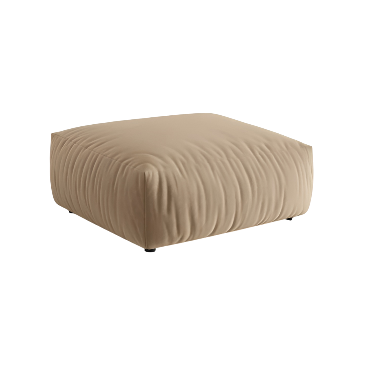CHRIS sandy velvet pouf