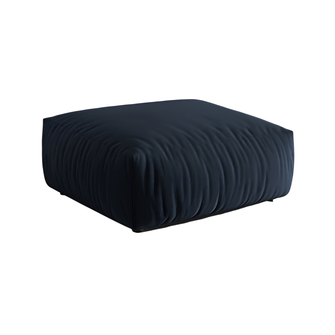 CHRIS royal blue velvet pouf