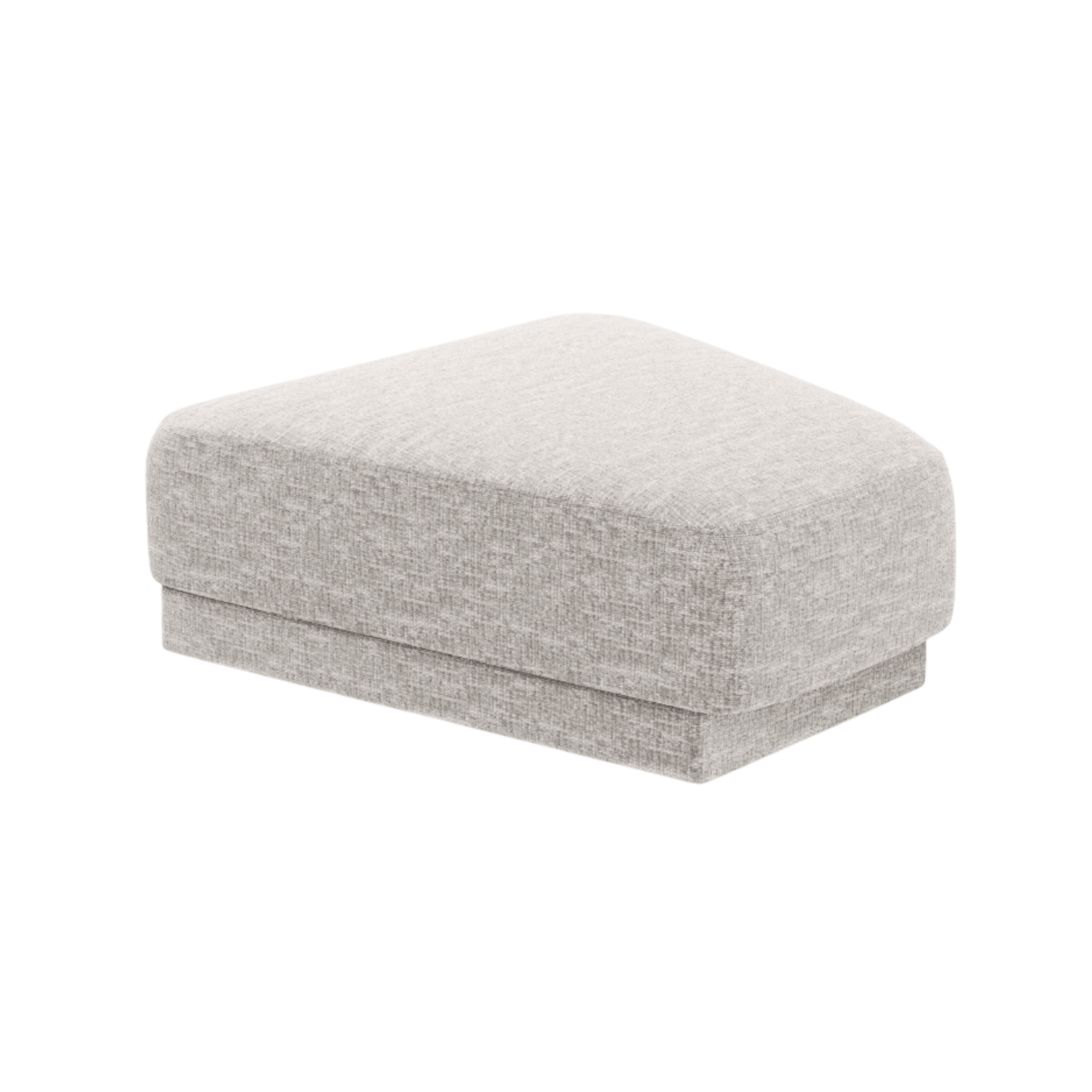 MILEY Puff Light Gray Chenille Silky