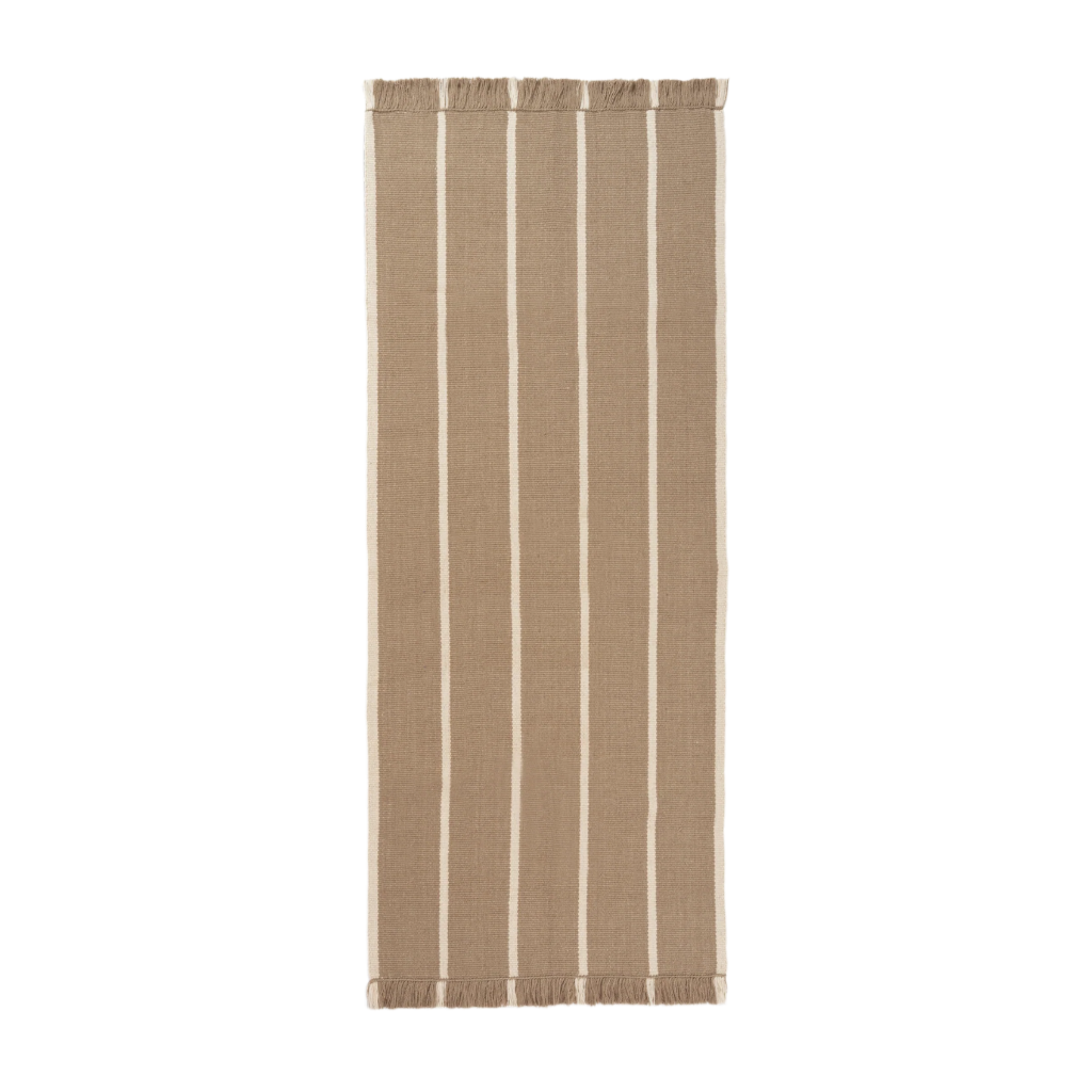 CALM KELIM caramel runner with beige