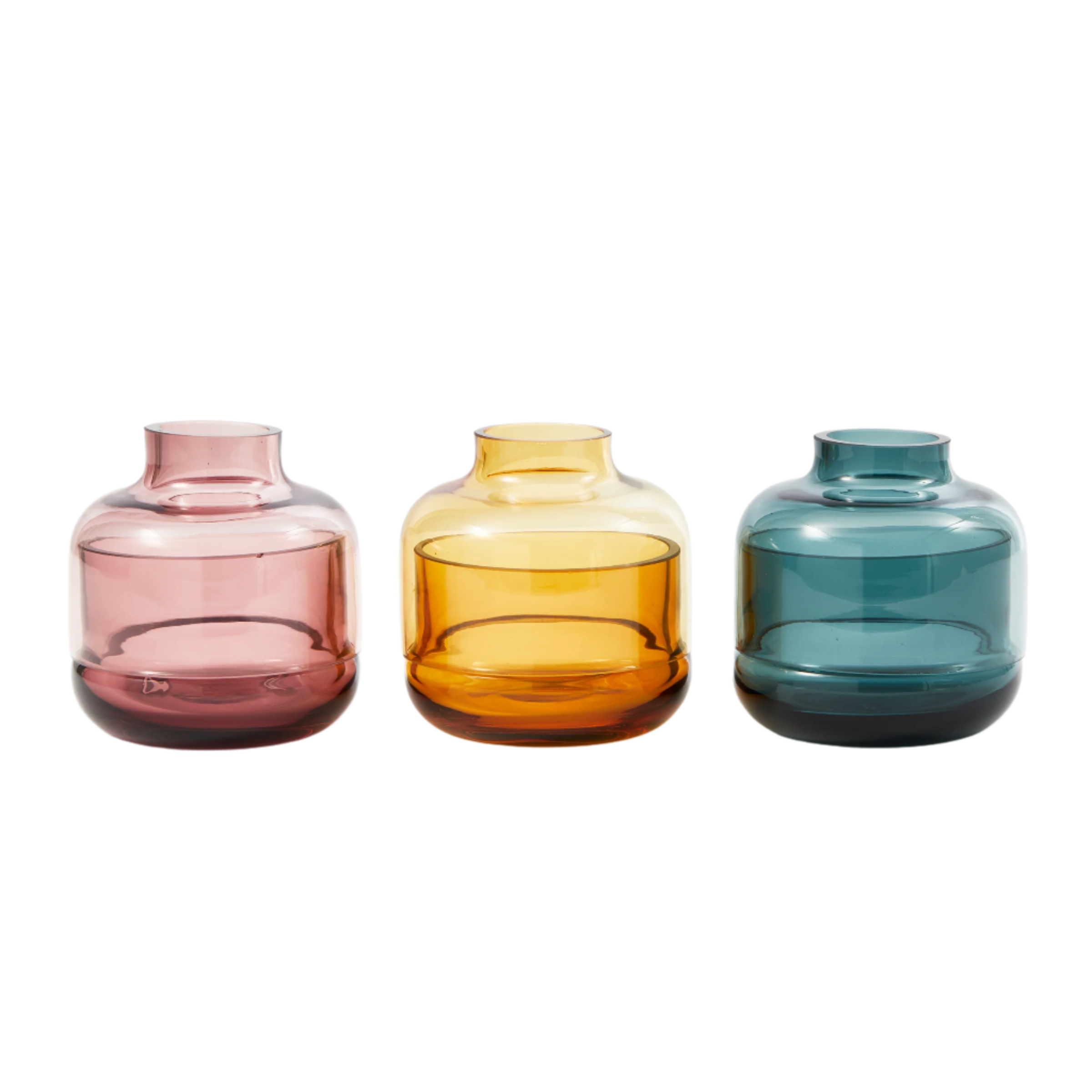 Kerzenleuchter-Set FORMY Farbglas