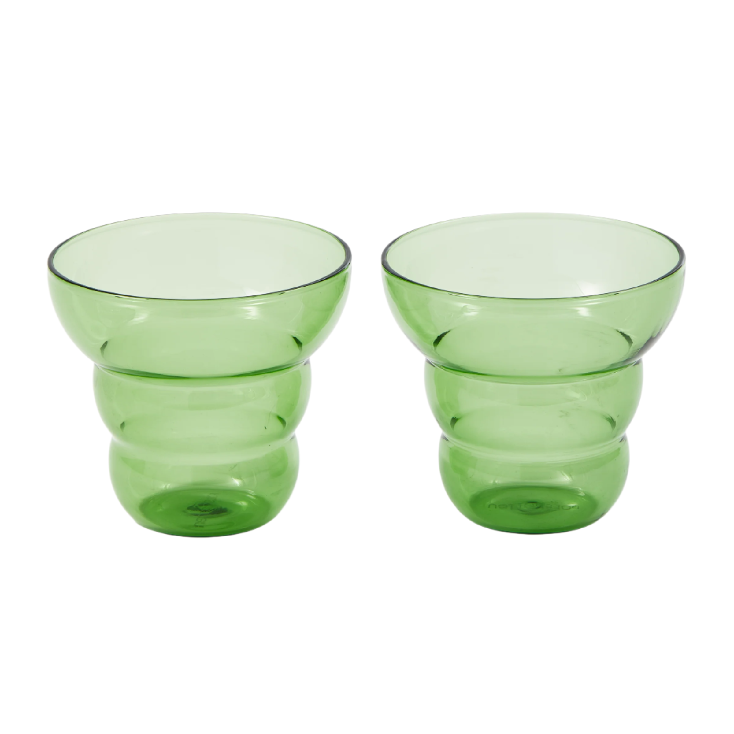 Set von Tassen MIZU KIRI dunkelgrün