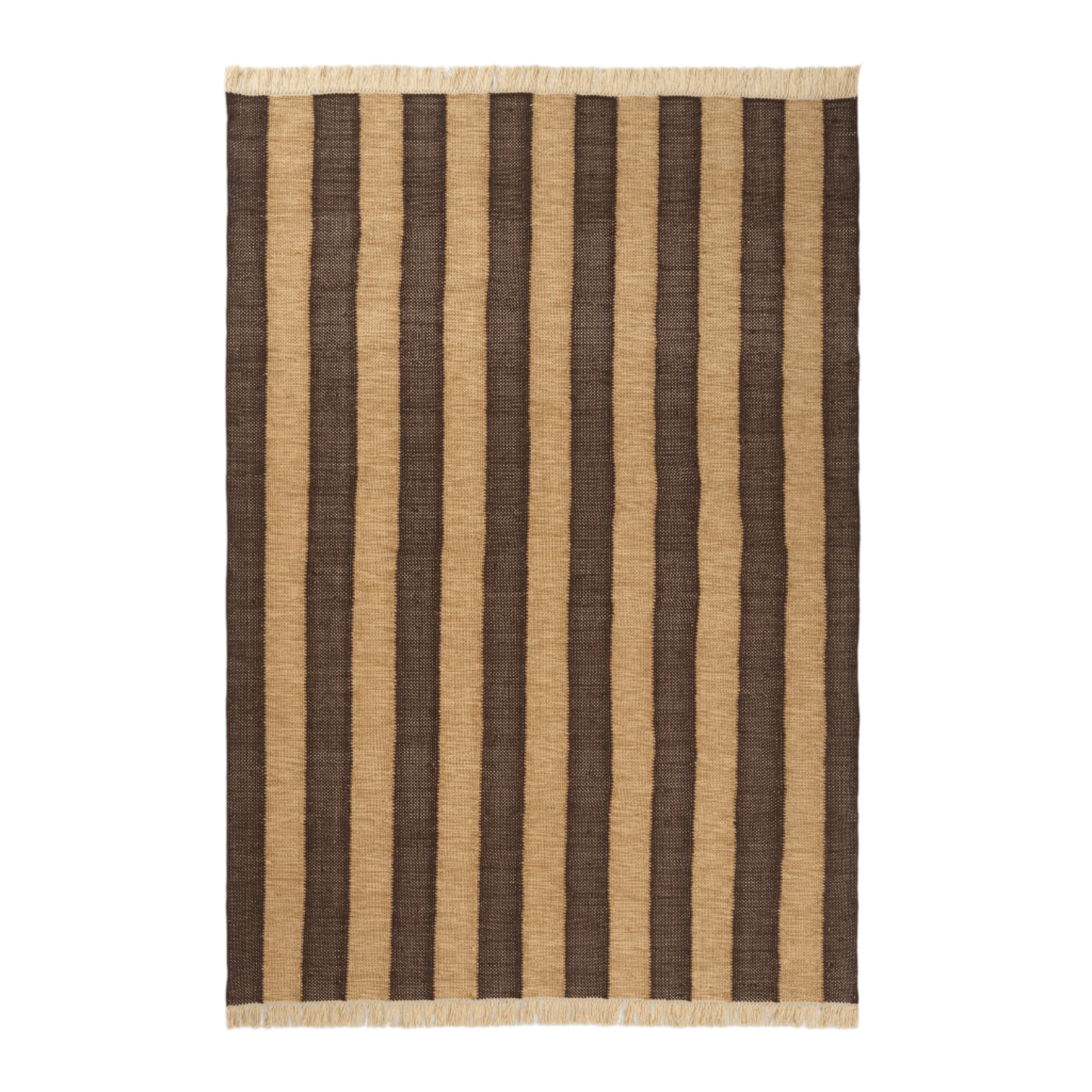 IVES Teppich Schokolade mit Beige