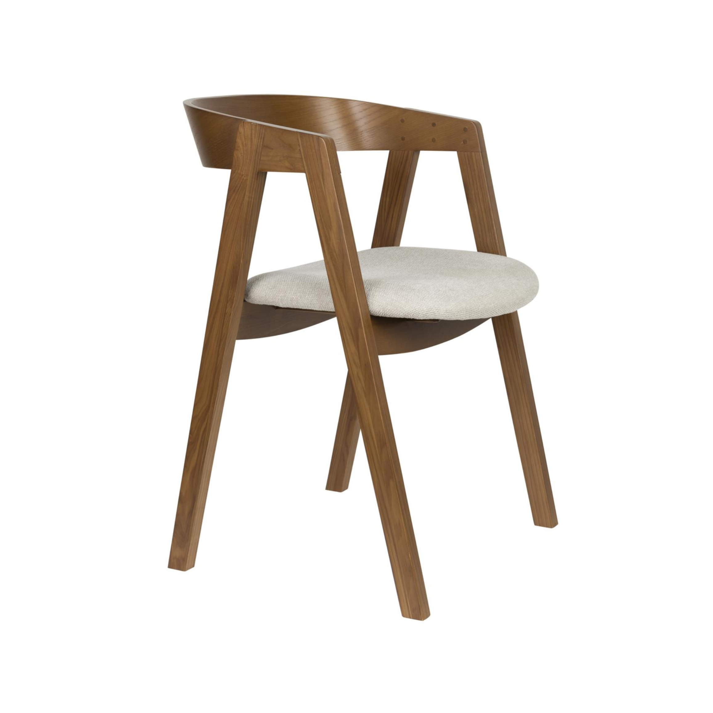 MADS Chair Dark Brown with Beige Seat