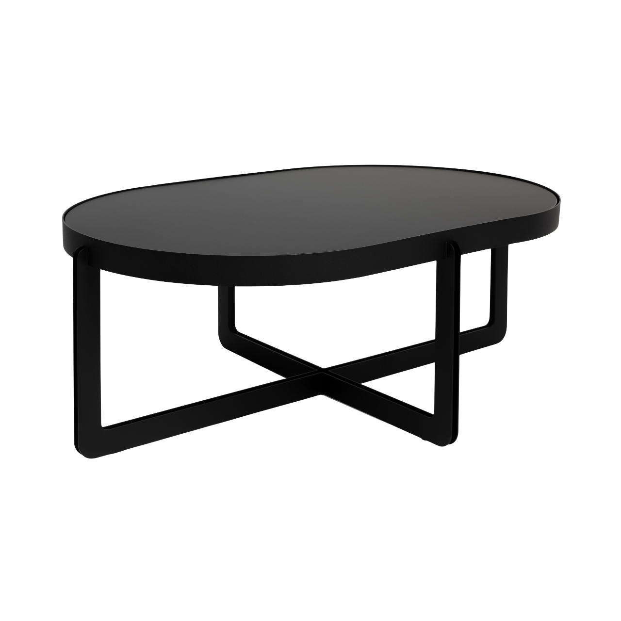 Couchtisch CENTRE OVAL schwarz