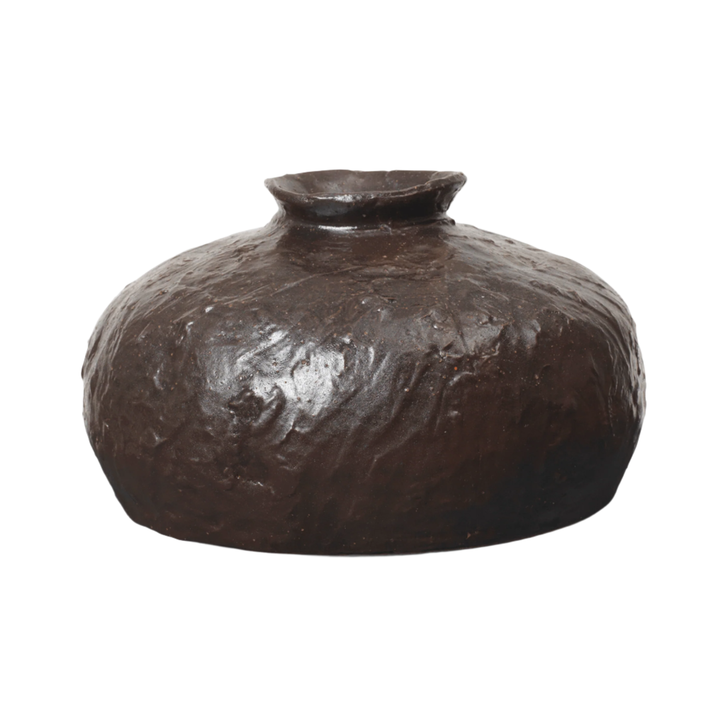 DORO FAT Vase dunkelbraun