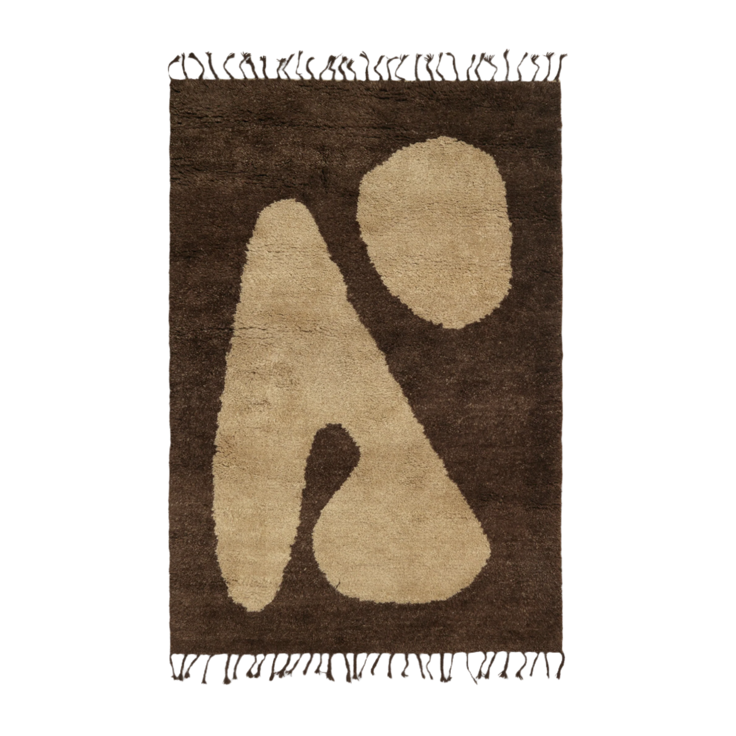 ABSTRACT Teppich braun mit beige