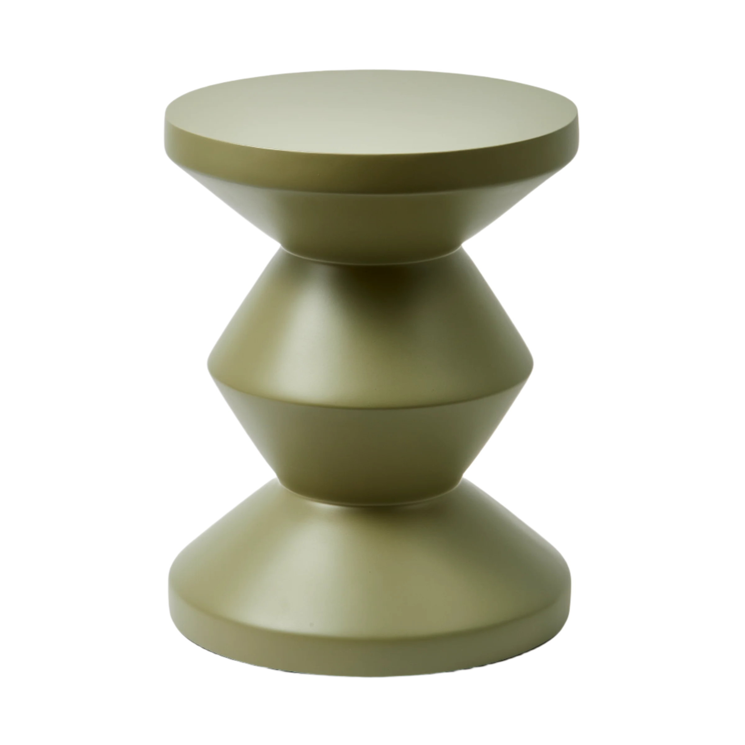 ZIG ZAG MATT Outdoor-Hocker oliv