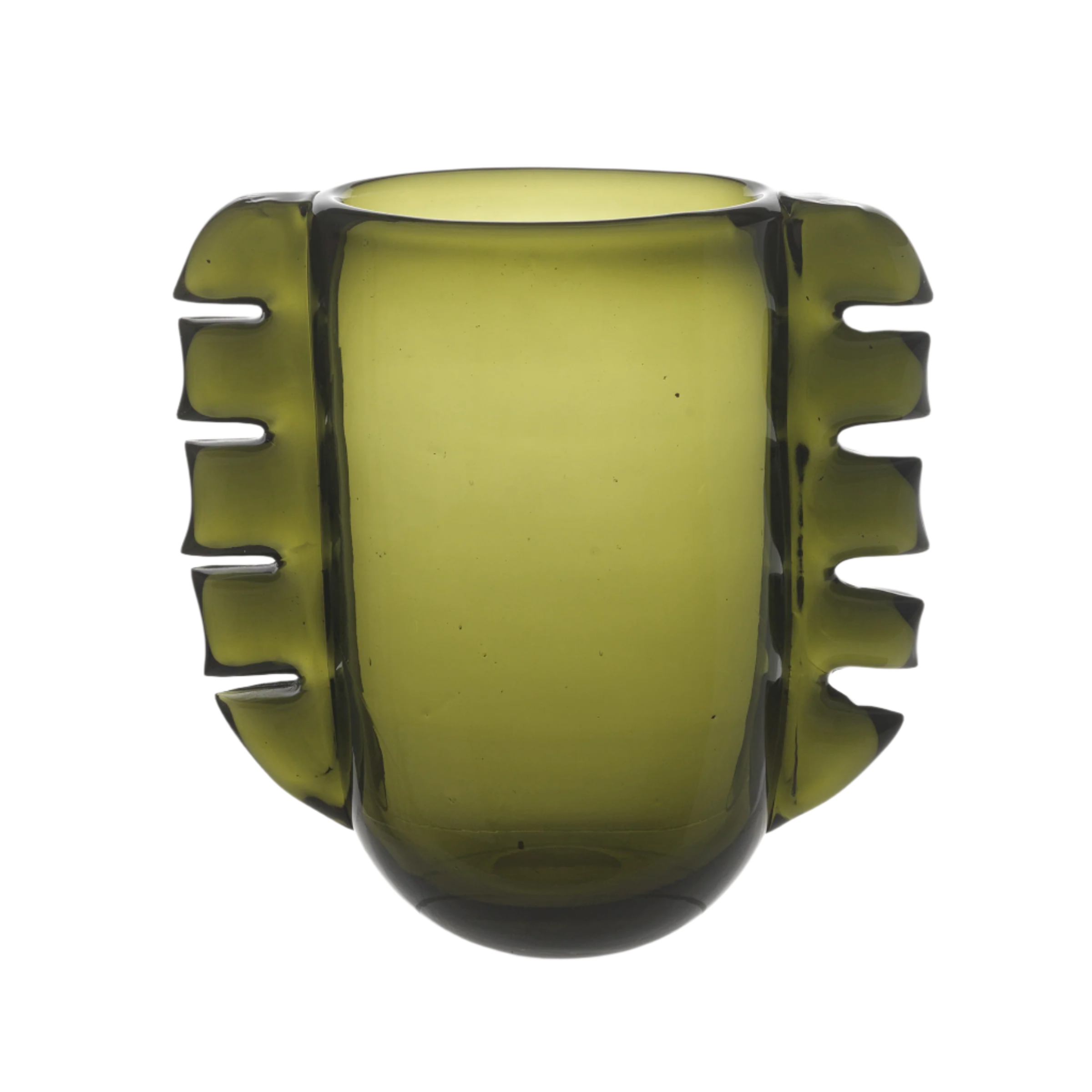 ALAS Green Moss Glass Vase