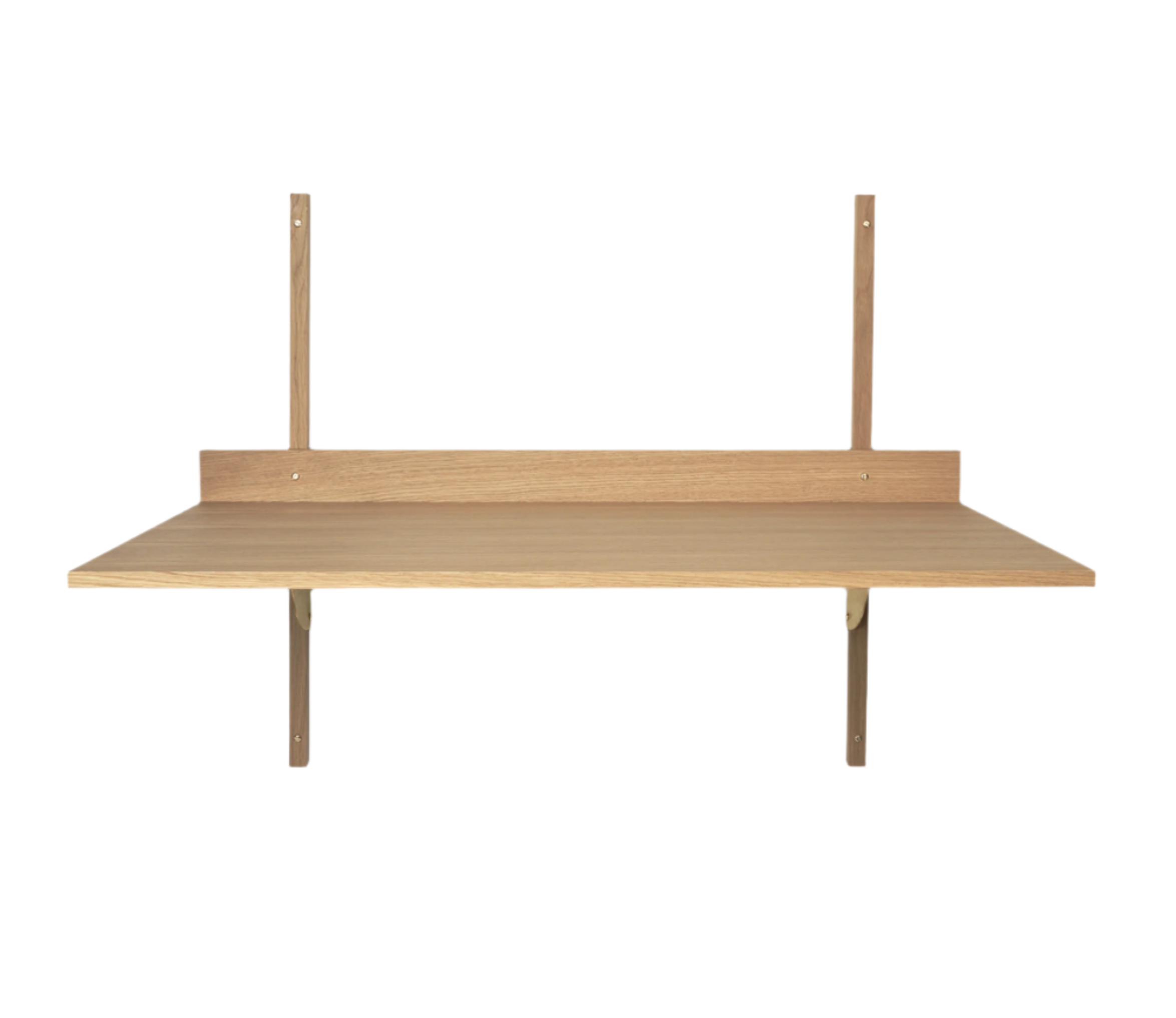 SECTOR DESK Wandschreibtisch Eichenfurnier mit Messing-Finish
