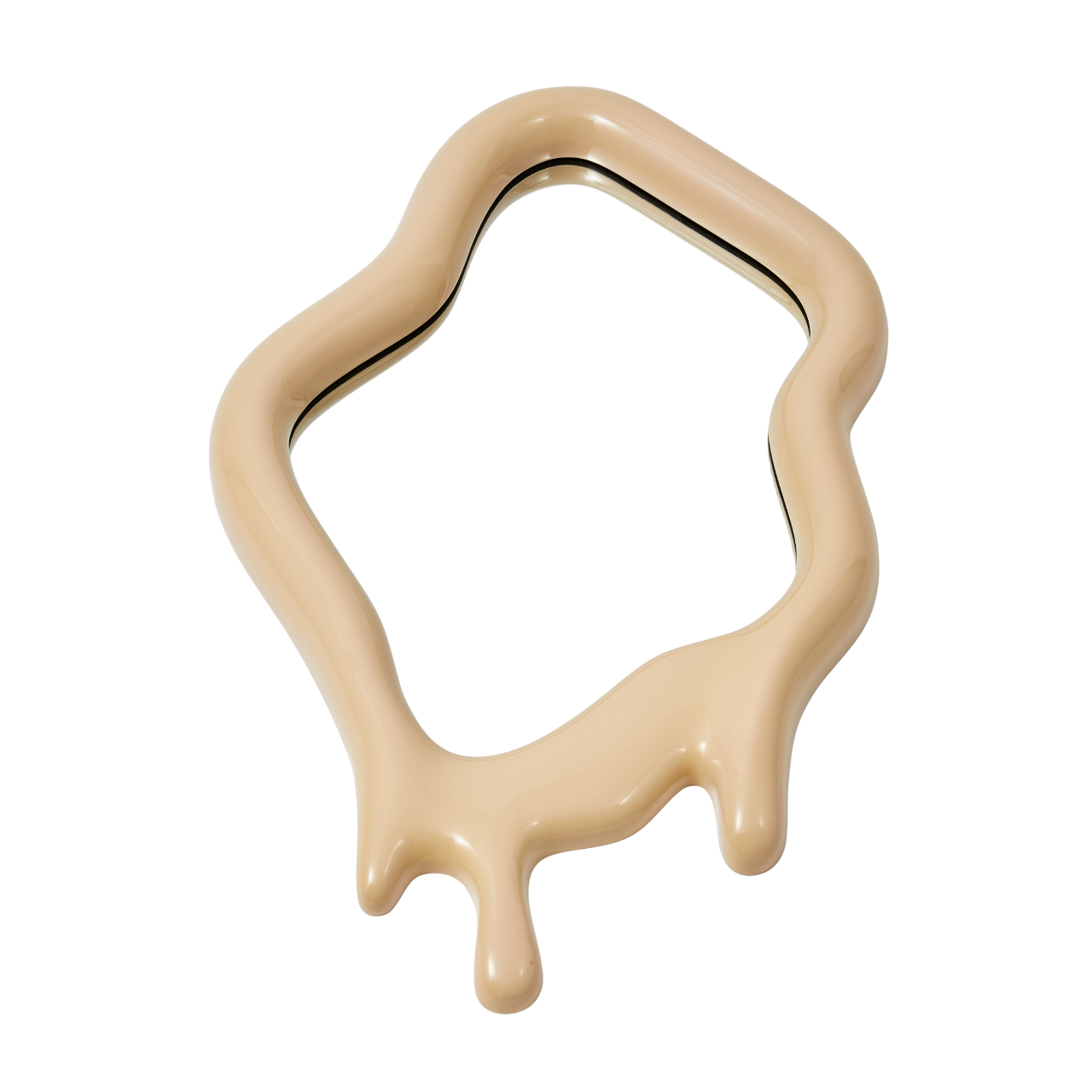 MELTING OVAL beige mirror