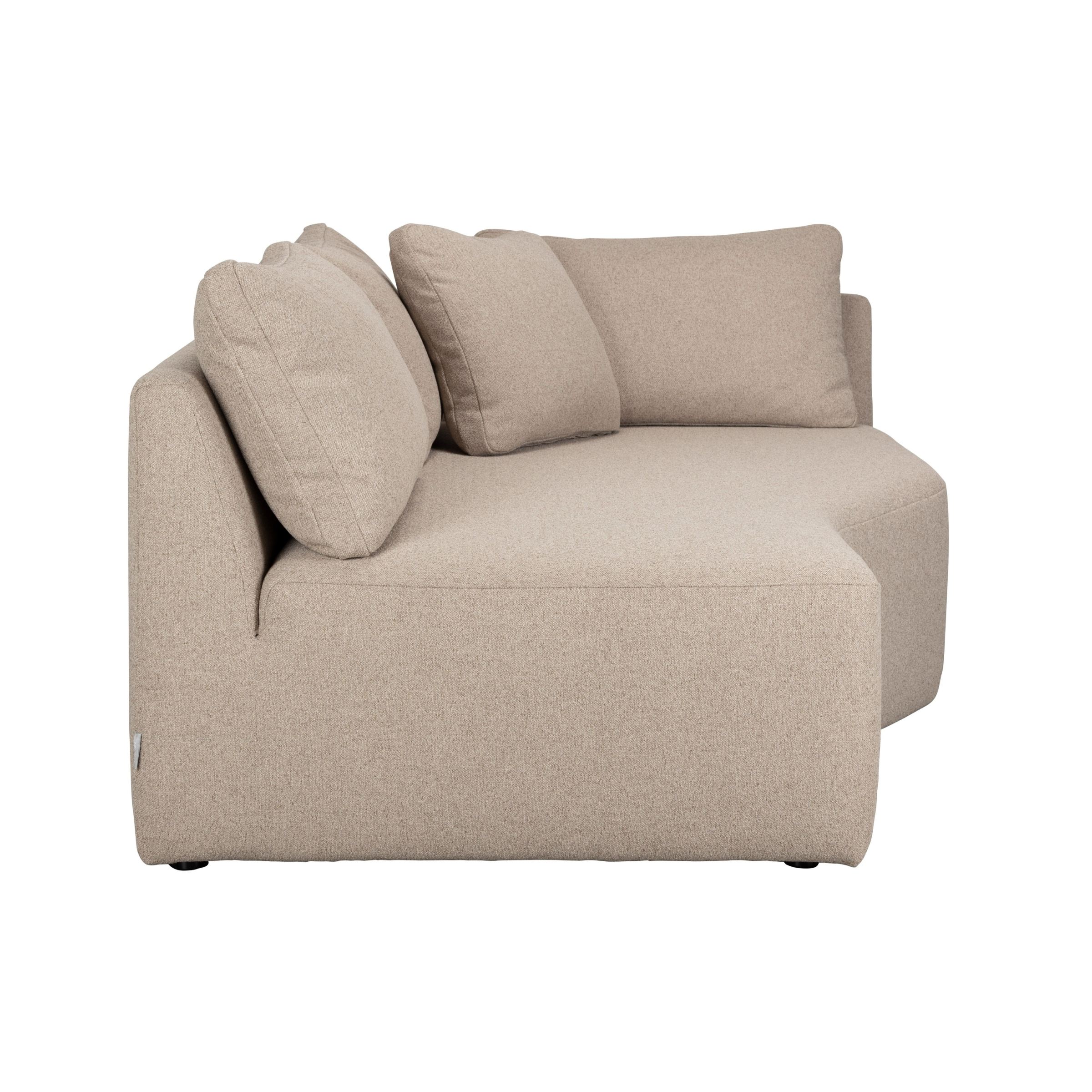 Modulares Sofa PROSPER - linksseitiger Chaiselongue Cappuccino