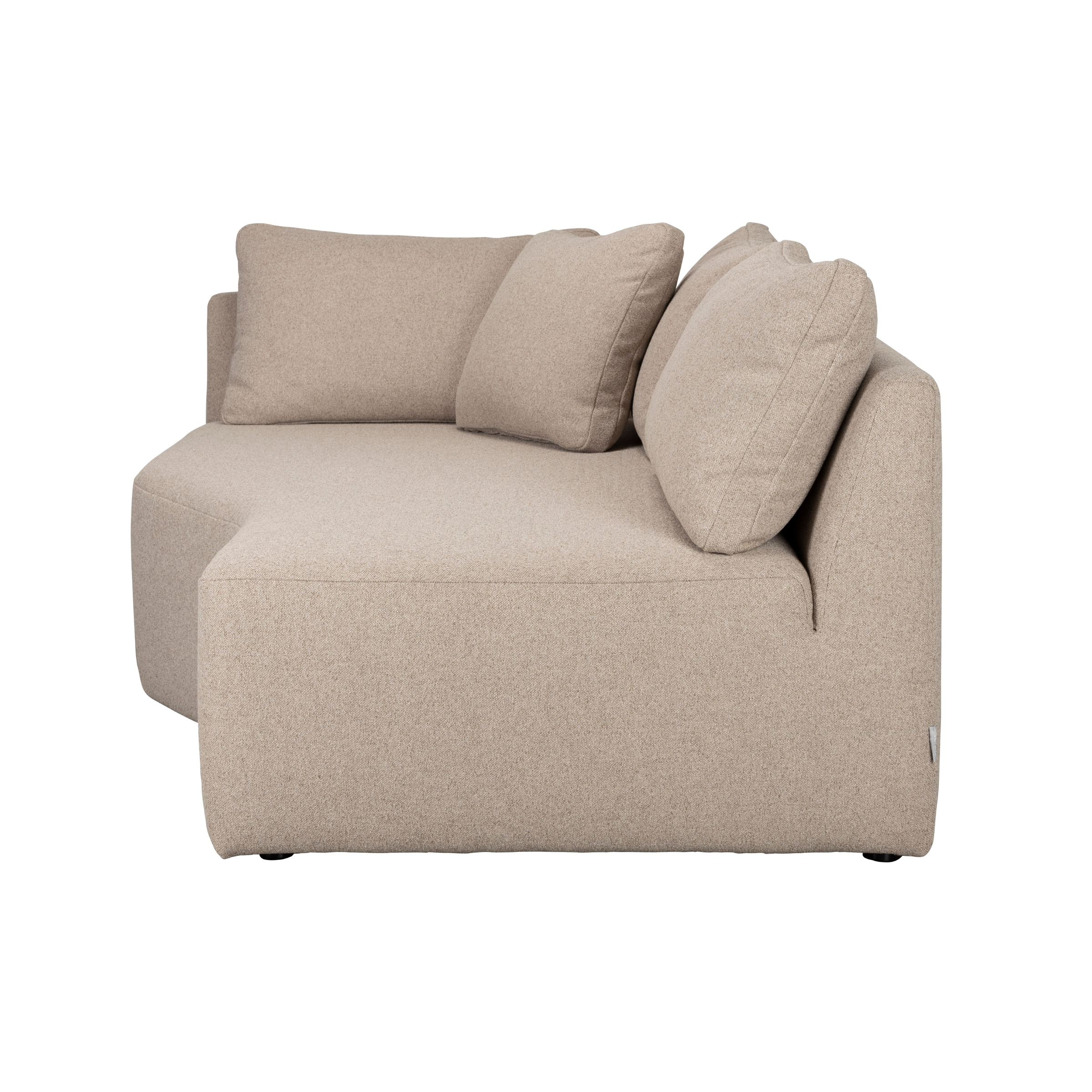 Modulares Sofa PROSPER - rechtsseitiger Chaiselongue Cappuccino