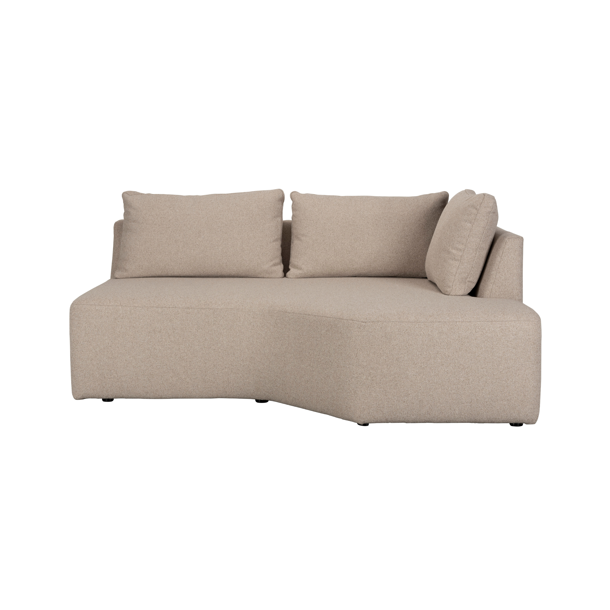 Modulares Sofa PROSPER - Endelement rechts cappuccino