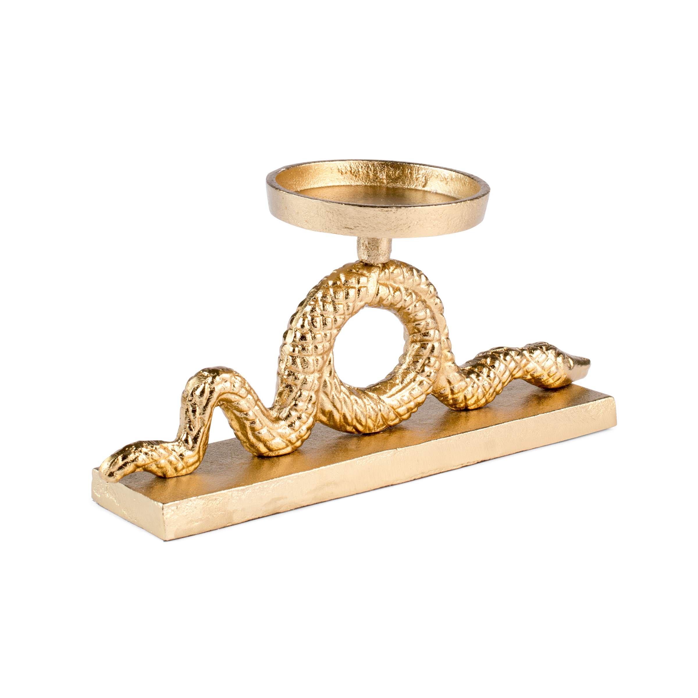 KEEP THE SNAKES AWAY Candle Holder Gold