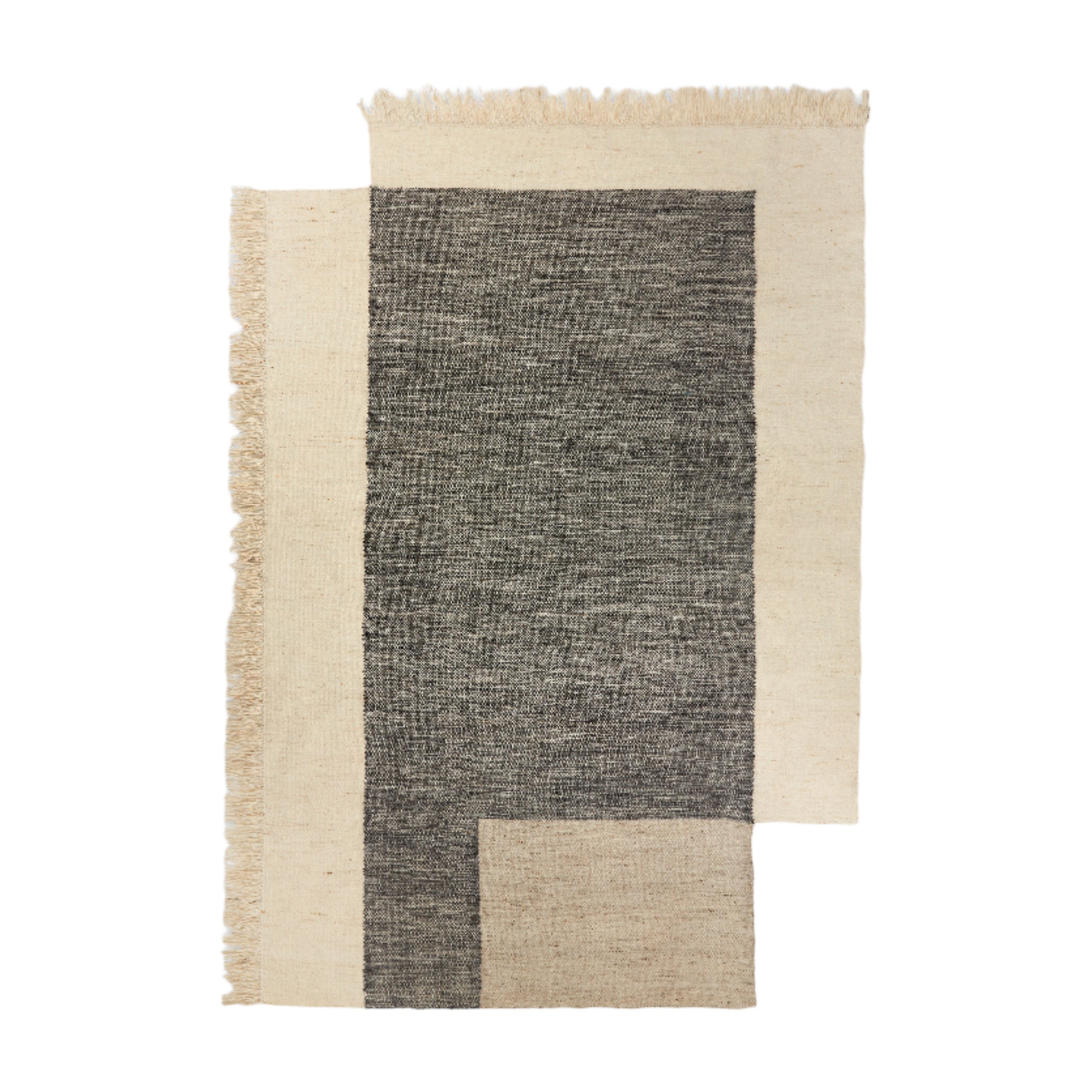 COUNTER gray rug with beige