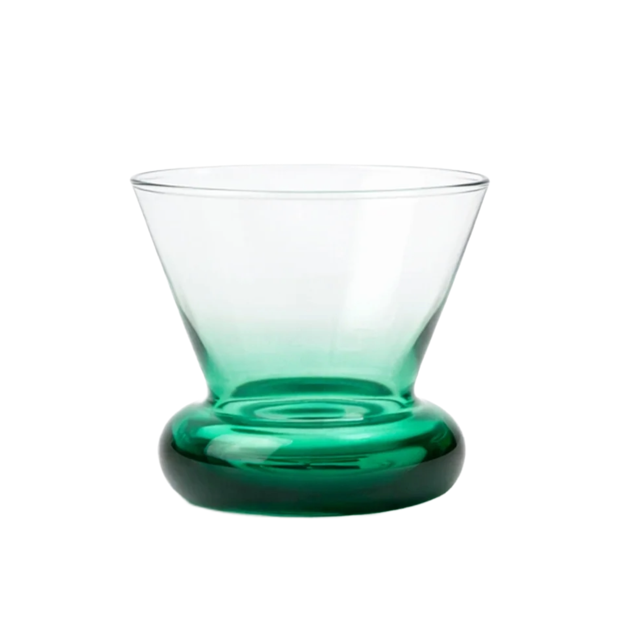 Glas ORIO grünes Glas geblasen