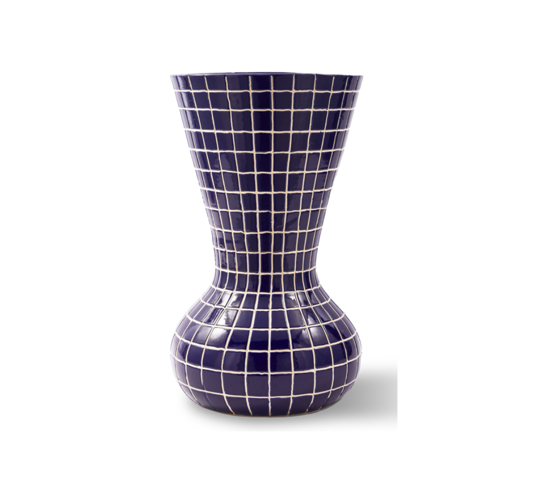HAMAM Vase dunkelblau