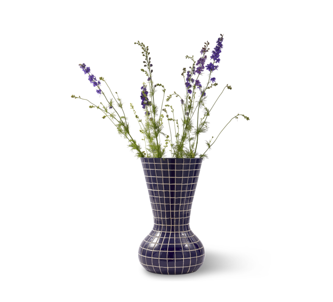 HAMAM Vase dunkelblau