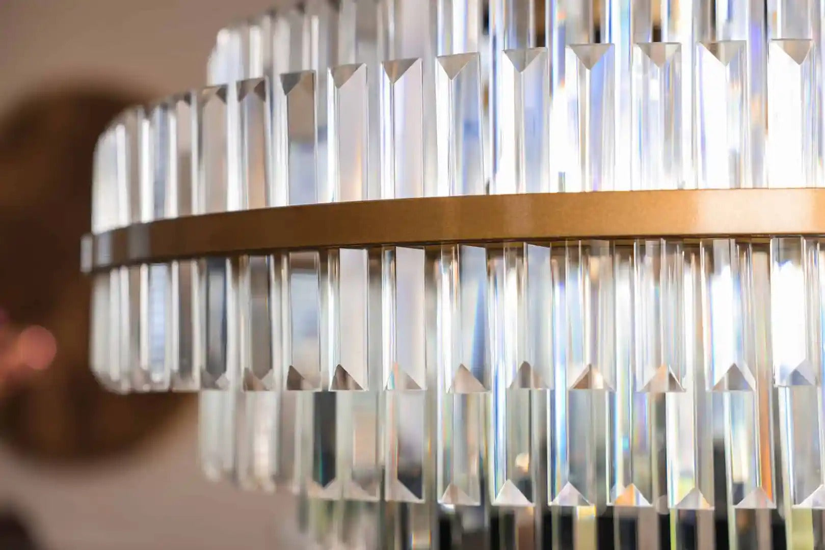 DESIRE crystal chandelier with gold