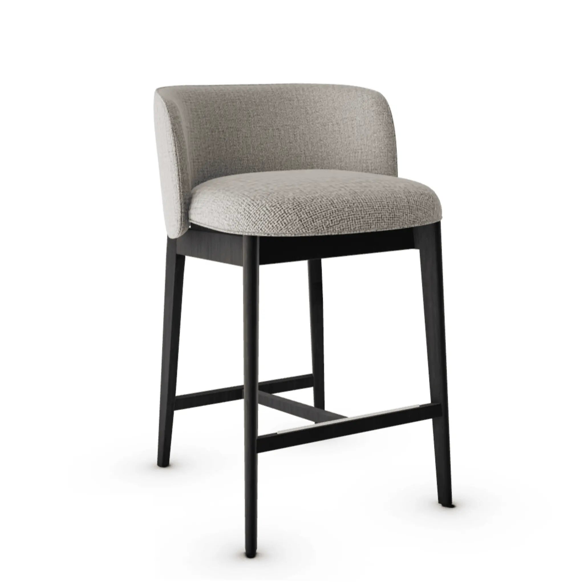 Hoker ABREY boucle beżowy Calligaris matowa czerń Eye on Design