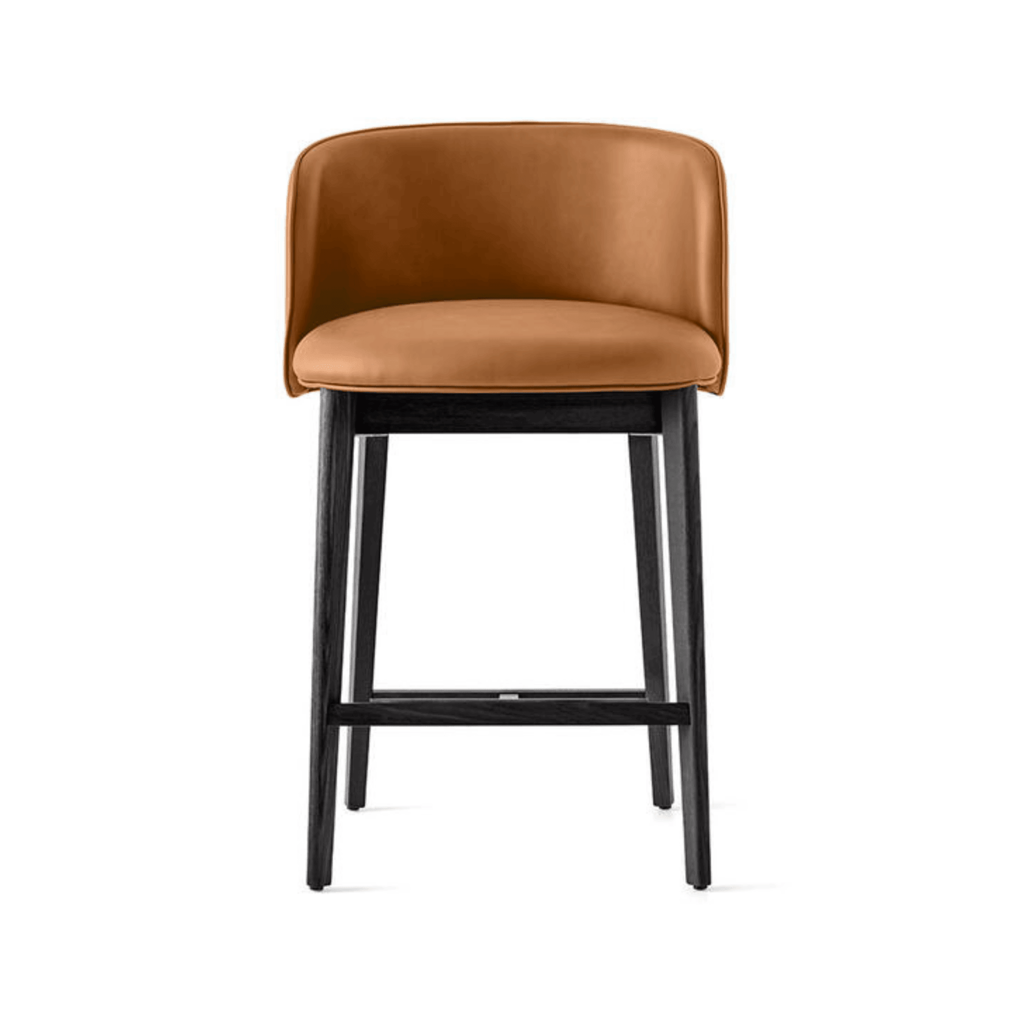 Hoker ABREY ekoskóra koniakowy Calligaris matowa czerń Eye on Design