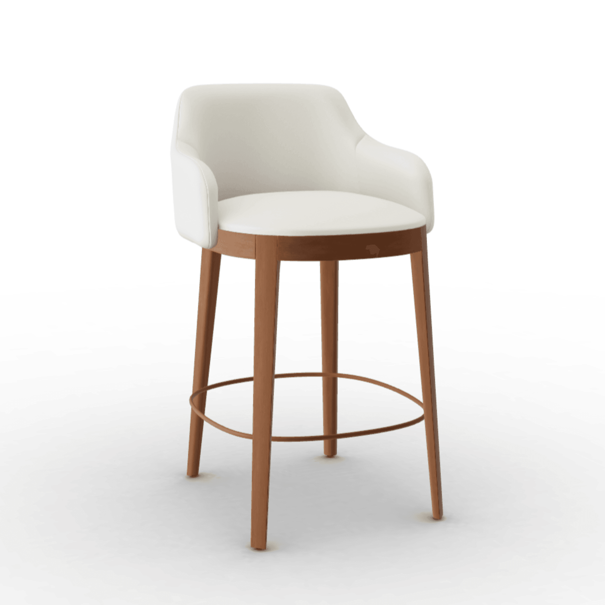Hoker ADÈL boucle kremowy Calligaris orzech włoski Eye on Design