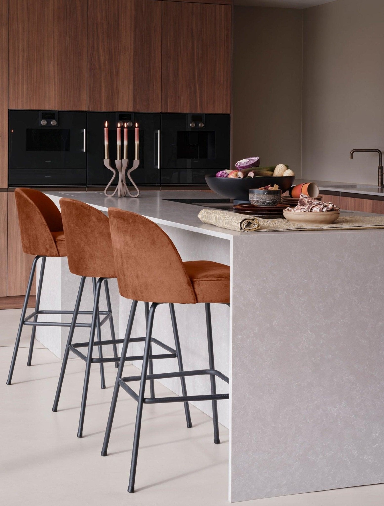 Hoker aksamitny VOGUE rdzawy Be Pure Eye on Design