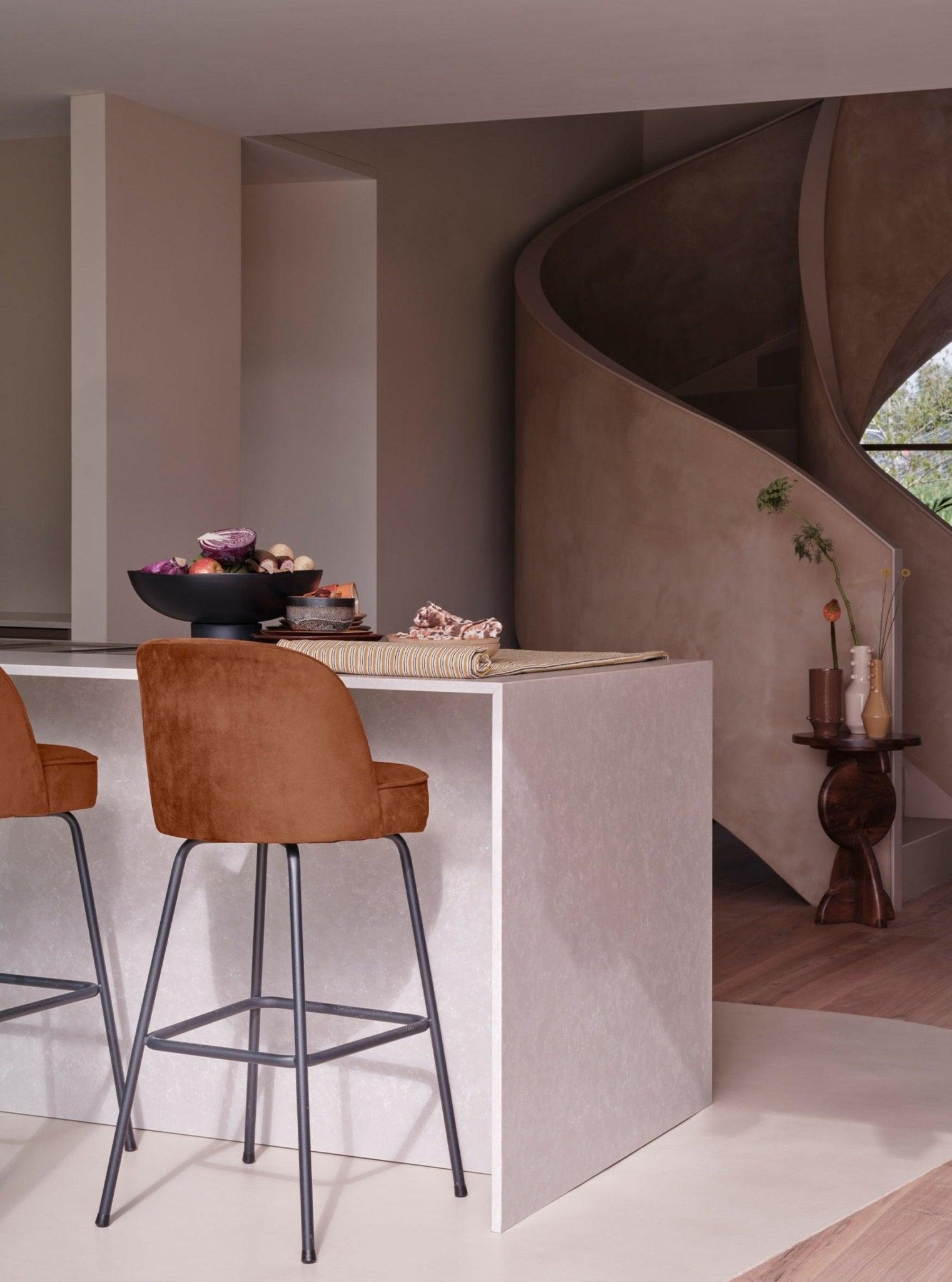 Hoker aksamitny VOGUE rdzawy Be Pure Eye on Design