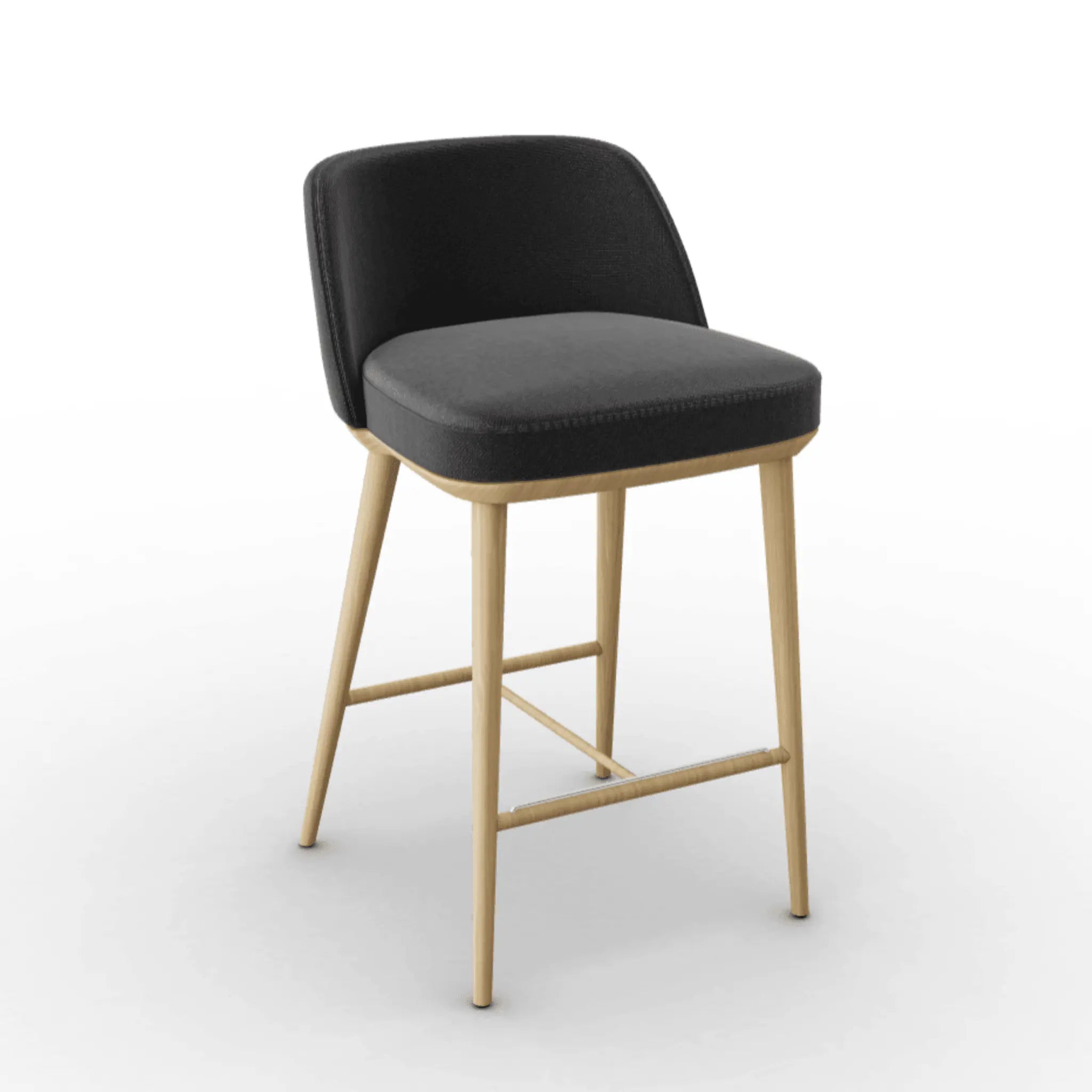 Hoker FOYER ciemnoszary Calligaris drewniana naturalny dąb Eye on Design