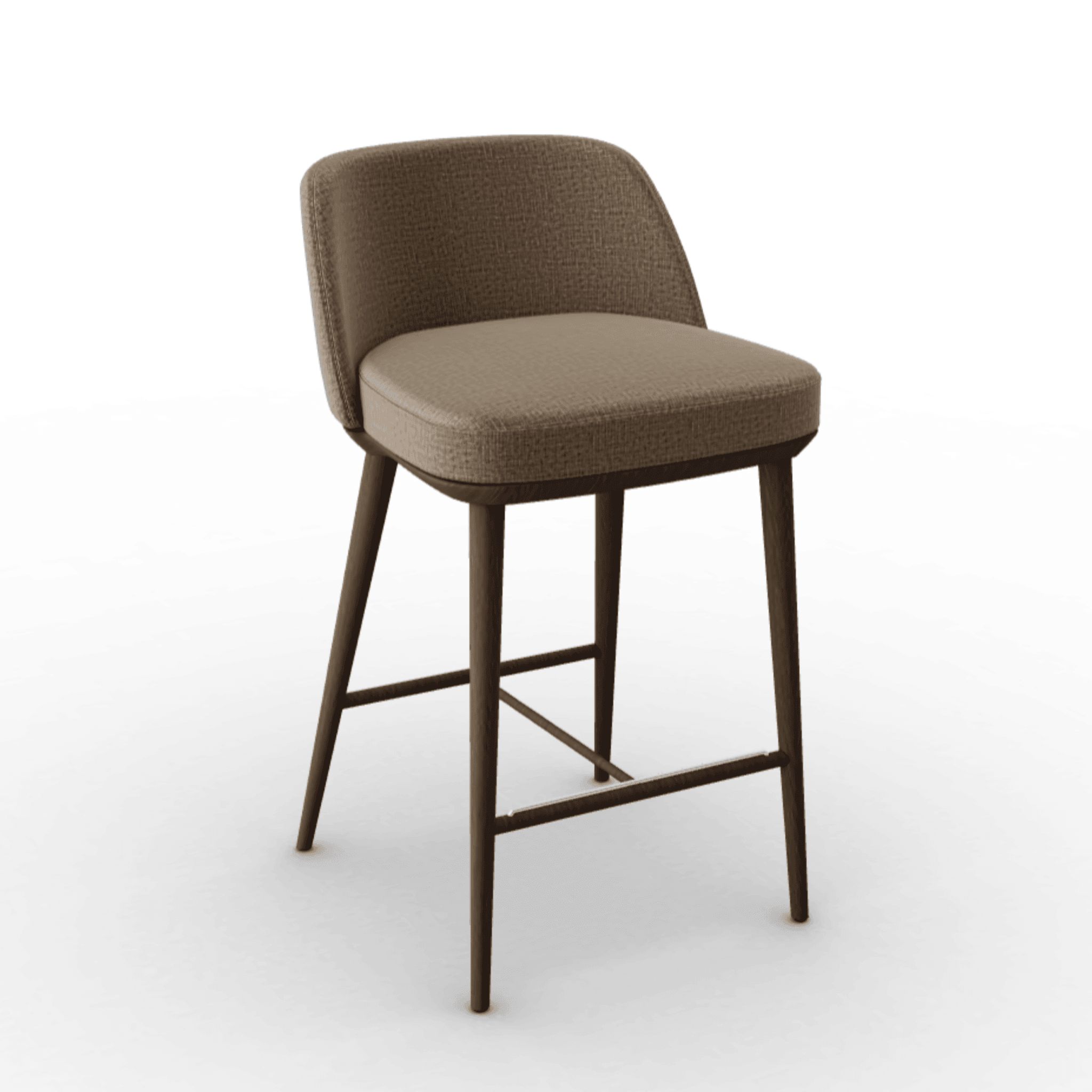 Hoker FOYER melanż brązowy Calligaris drewniana ciemnobrązowa Eye on Design