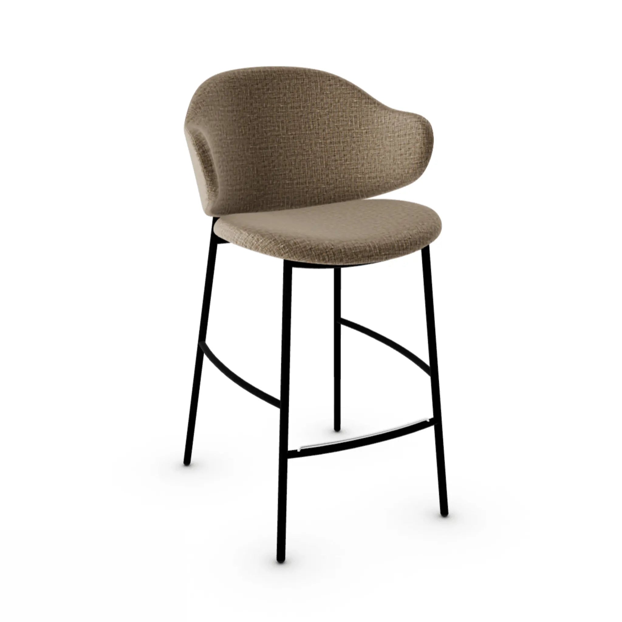 Hoker HOLLY melanż brązowy Calligaris matowa czerń Eye on Design
