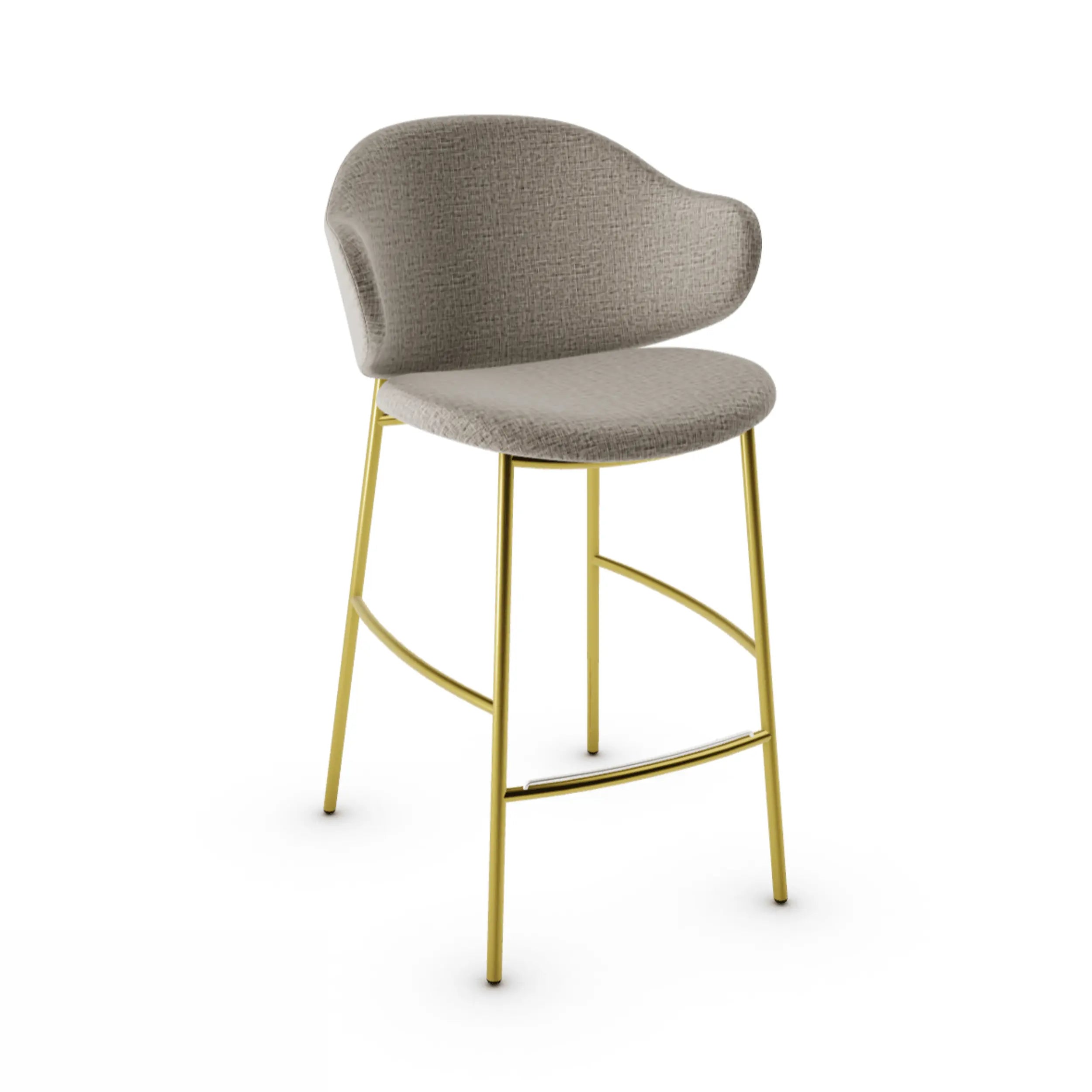Hoker HOLLY melanż piaskowy Calligaris polerowany mosiądz Eye on Design