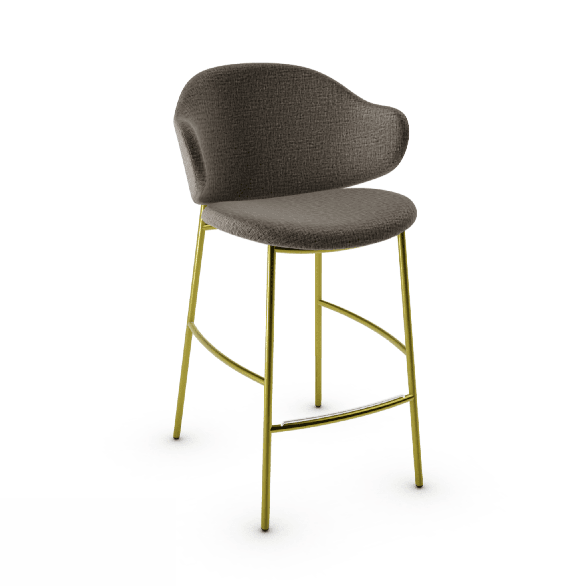 Hoker HOLLY melanż szary Calligaris matowy mosiądz Eye on Design