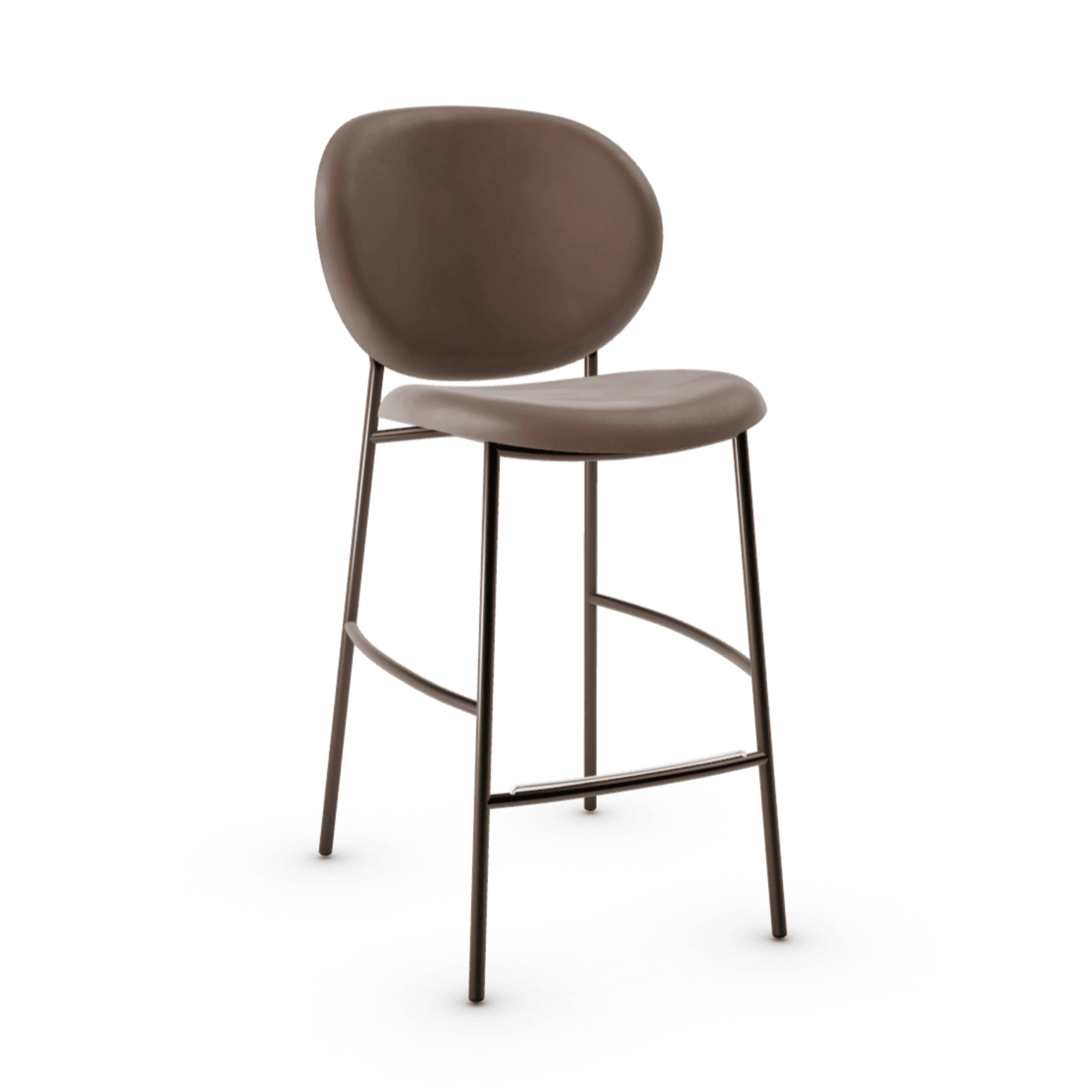Hoker INÈS ciemnobeżowy Calligaris matowy brąz Eye on Design