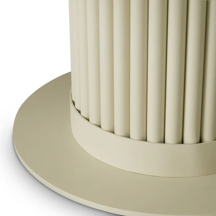 VOLTERRA Cream Ceramic Outdoor Coffee Table