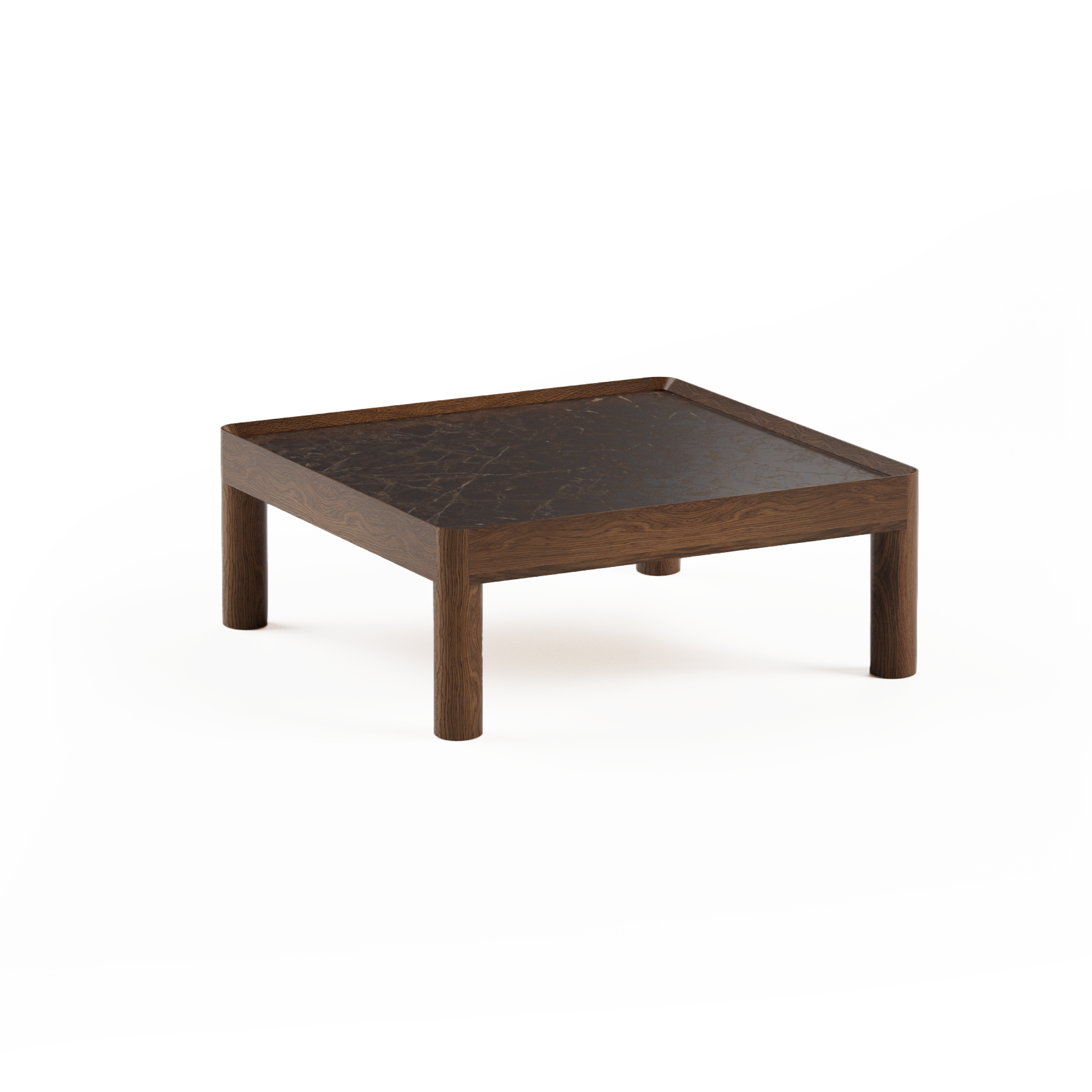 INSET MID Coffee Table Dark Oak Wood